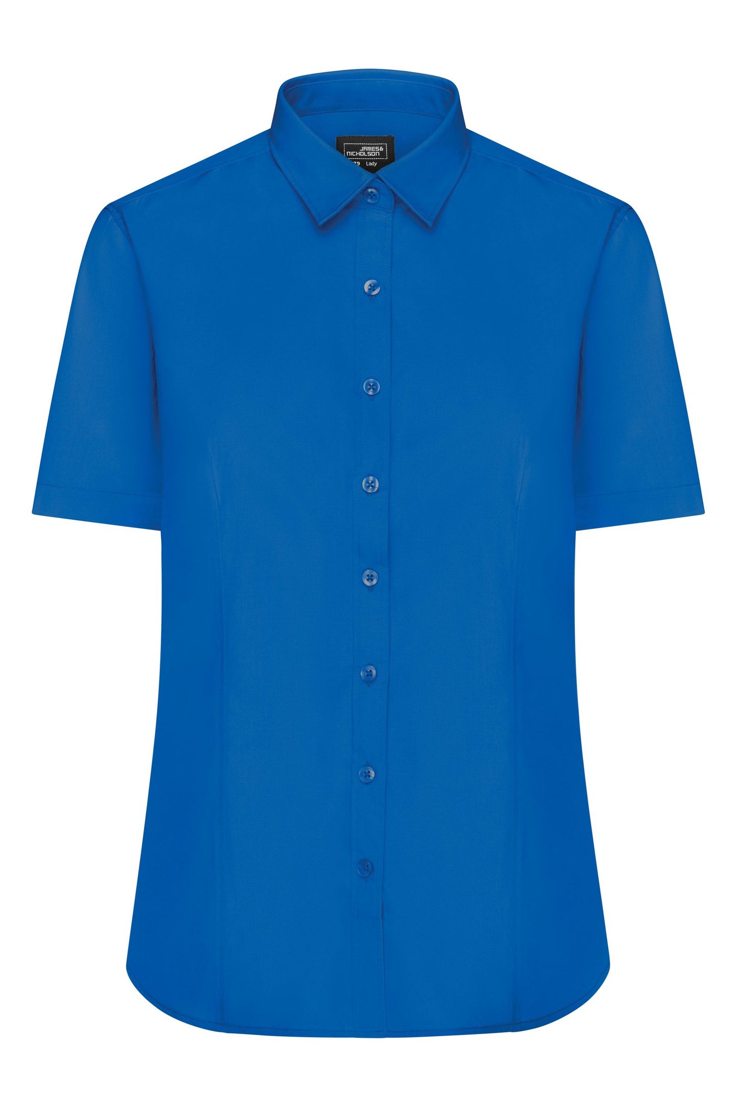 Camisa Senhora Manga Curta em Popelina Fácil Cuidado