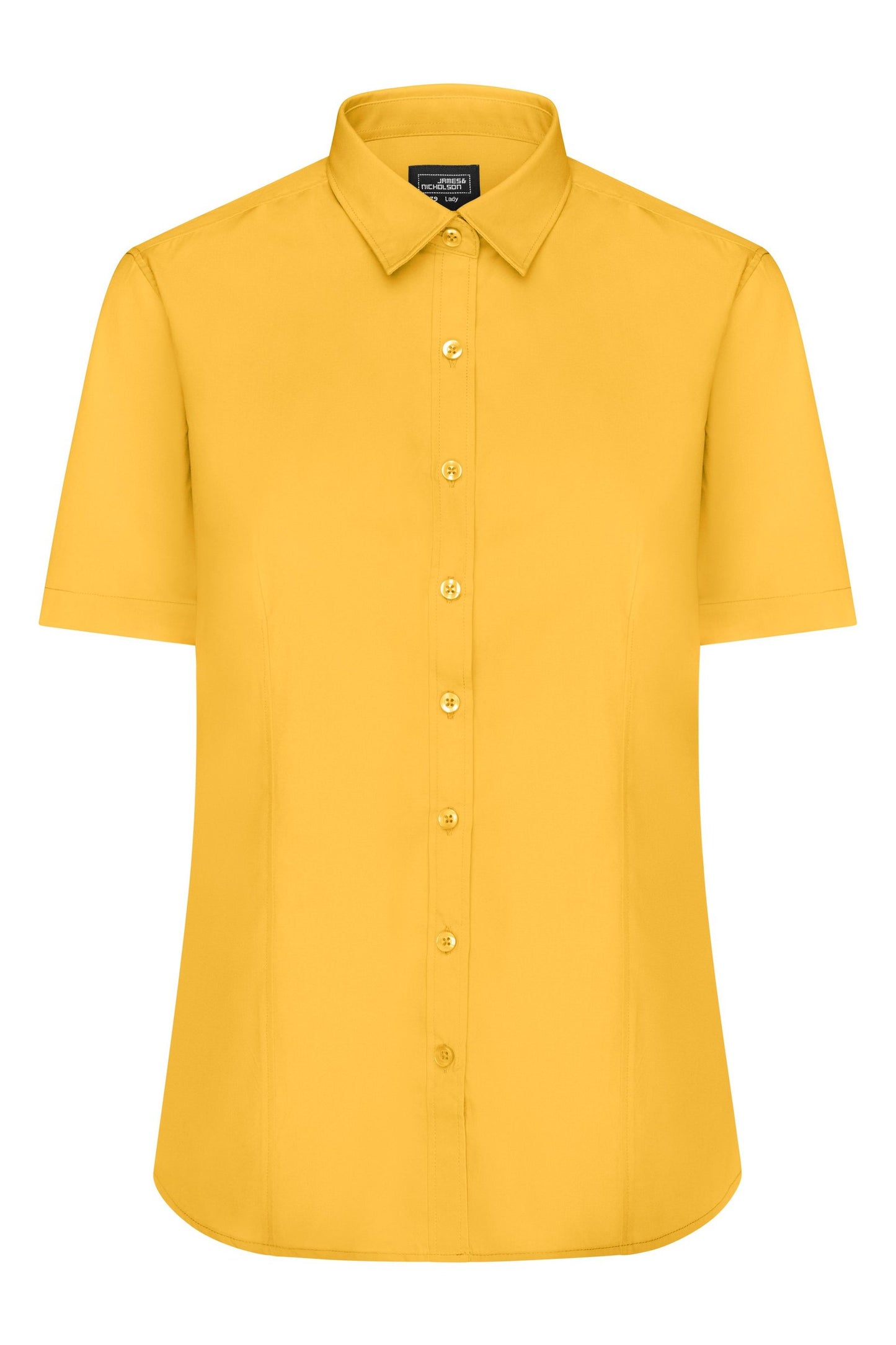 Camisa Senhora Manga Curta em Popelina Fácil Cuidado