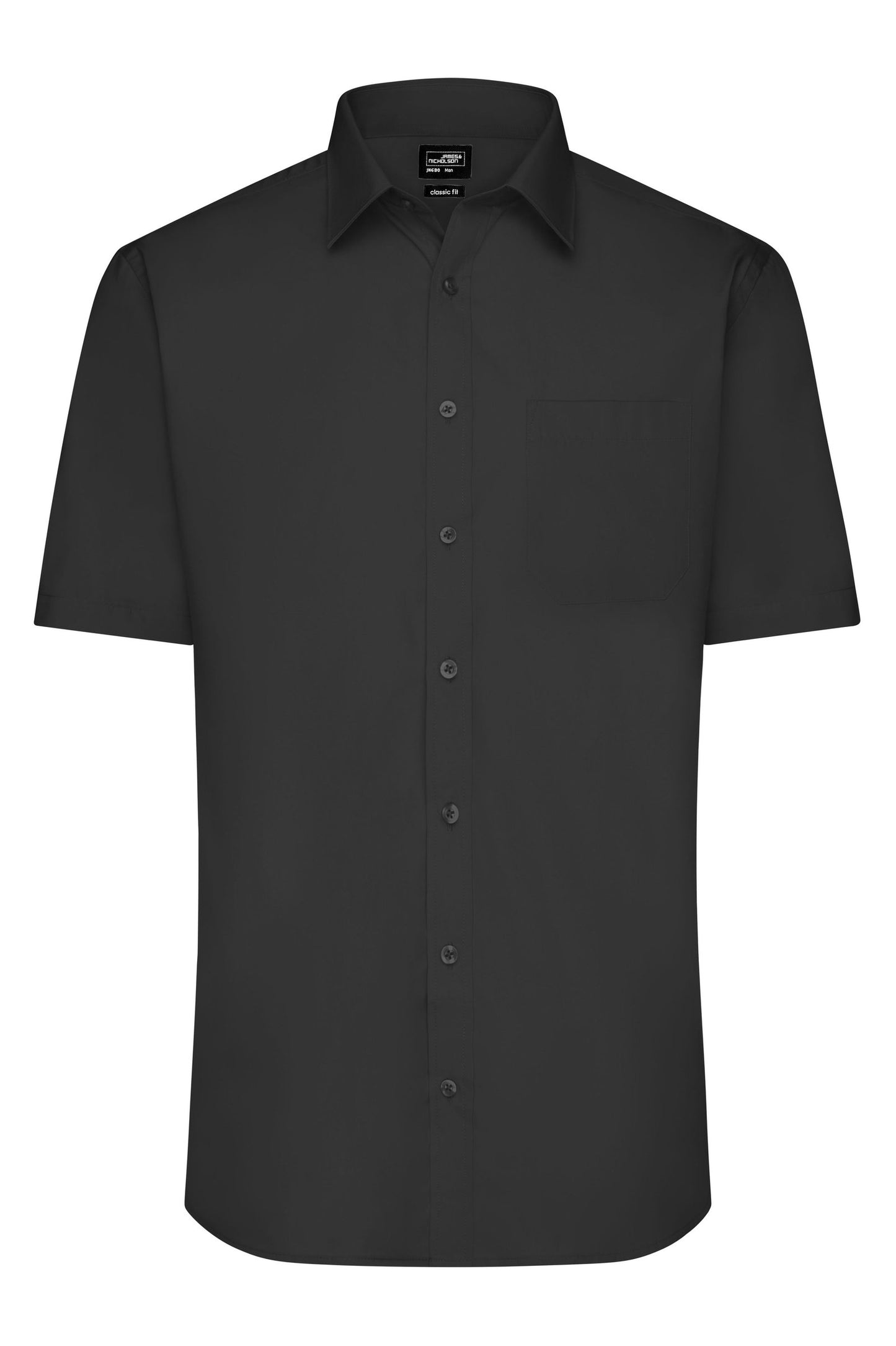 Camisa Popelina Manga Curta Homem - Fácil Cuidado