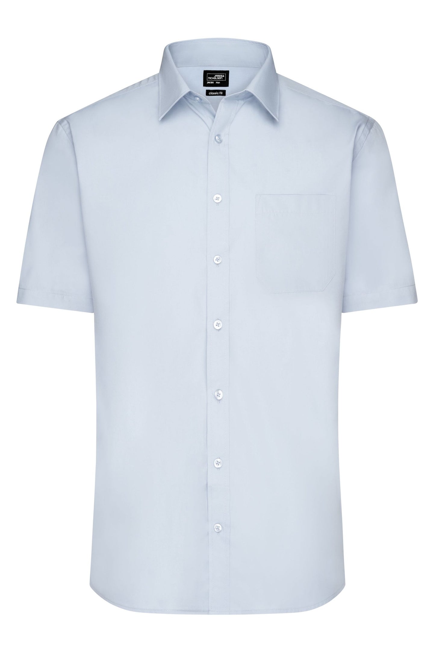 Camisa Popelina Manga Curta Homem - Fácil Cuidado