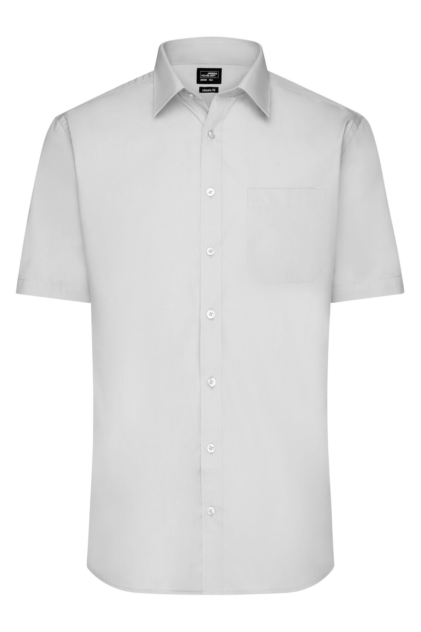Camisa Popelina Manga Curta Homem - Fácil Cuidado