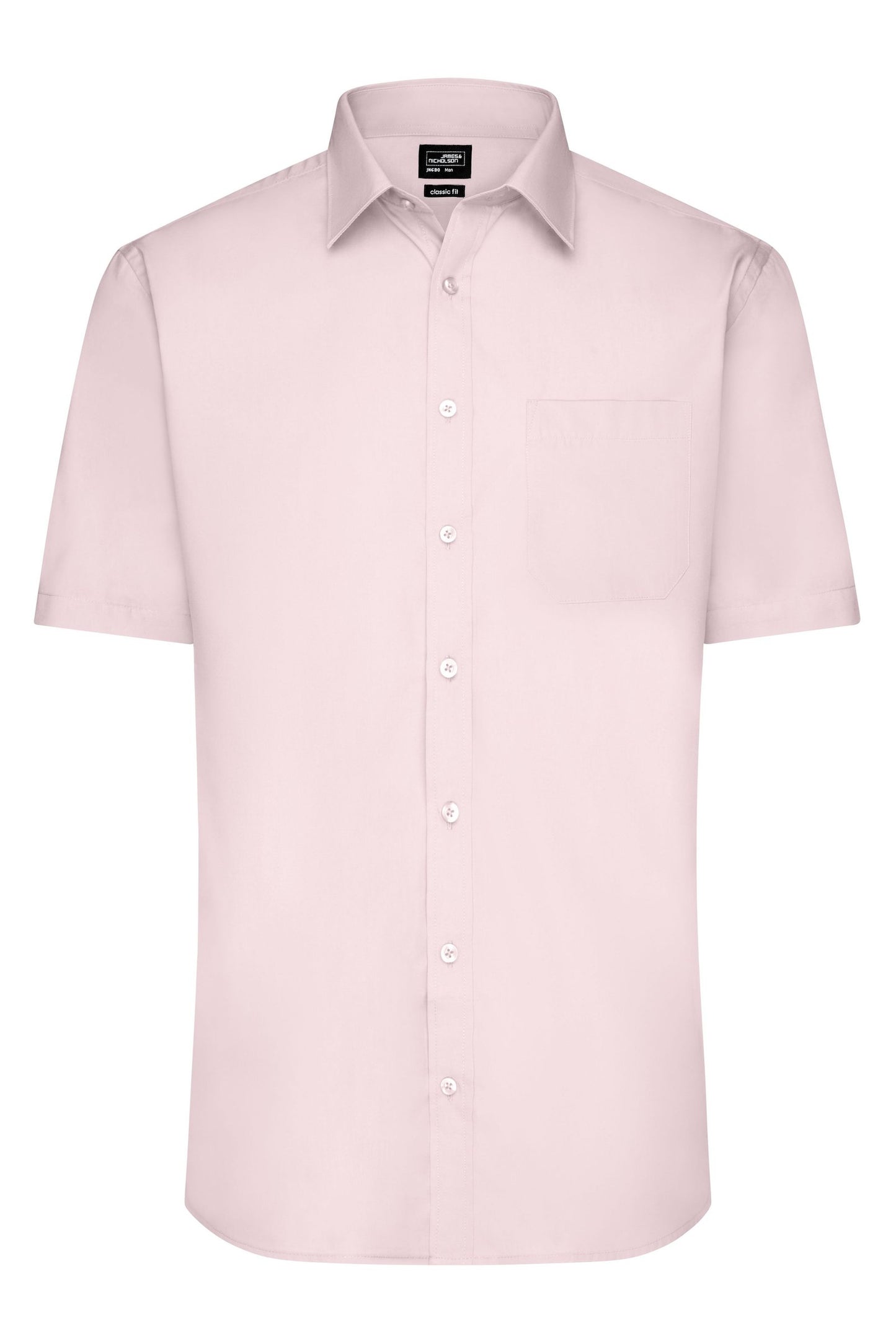 Camisa Popelina Manga Curta Homem - Fácil Cuidado
