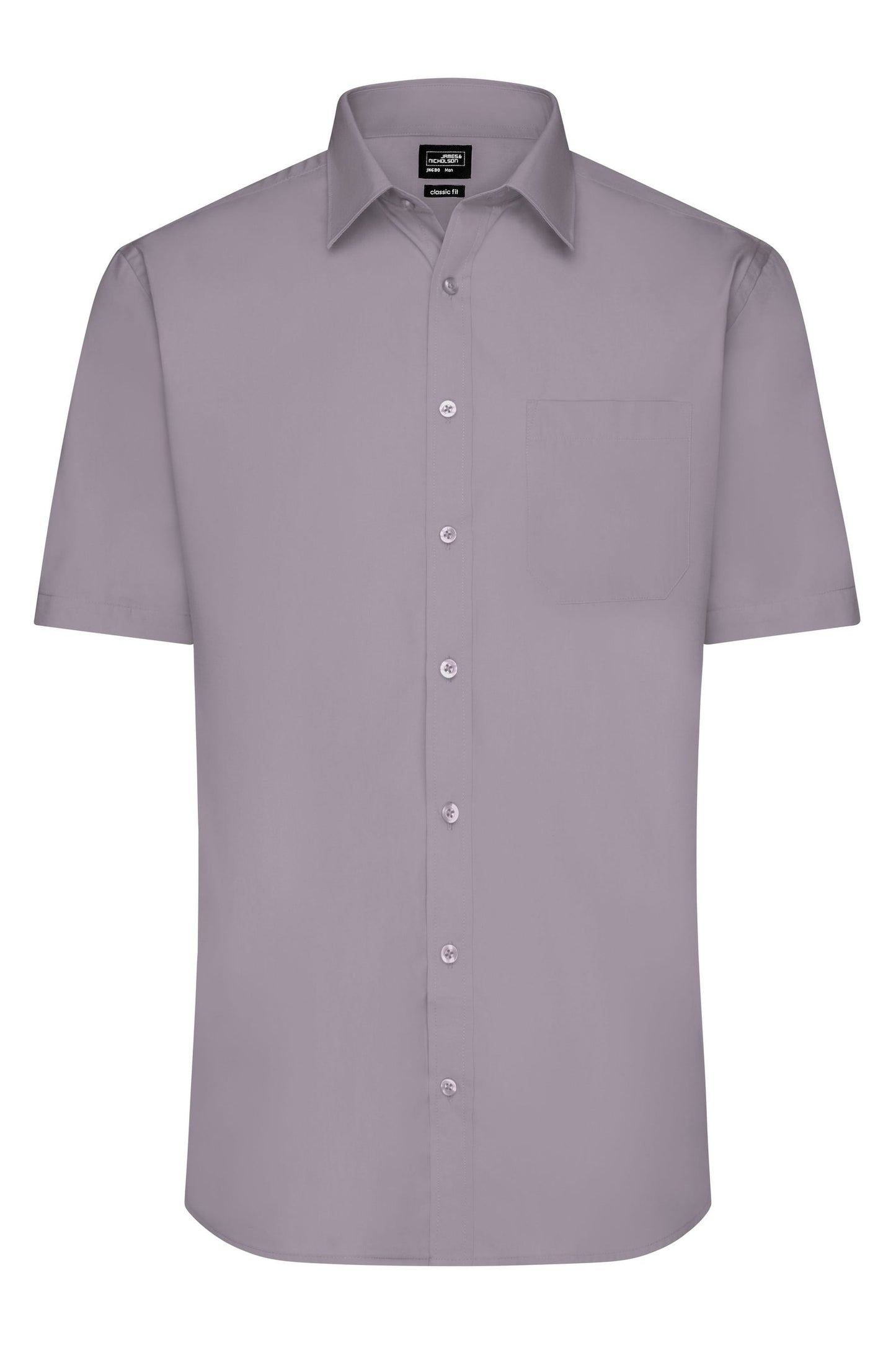 Camisa Popelina Manga Curta Homem - Fácil Cuidado