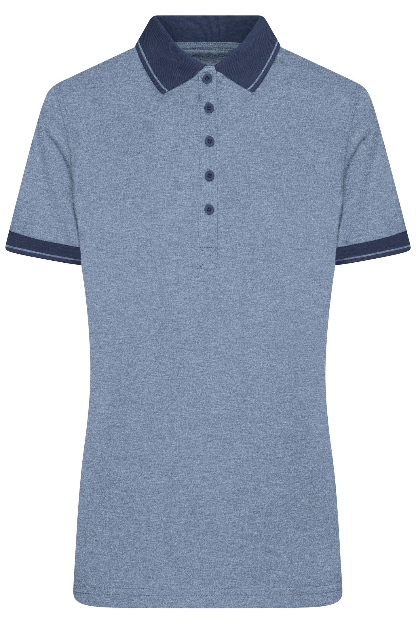 Polo Feminino Melange com Detalhes Elegantes