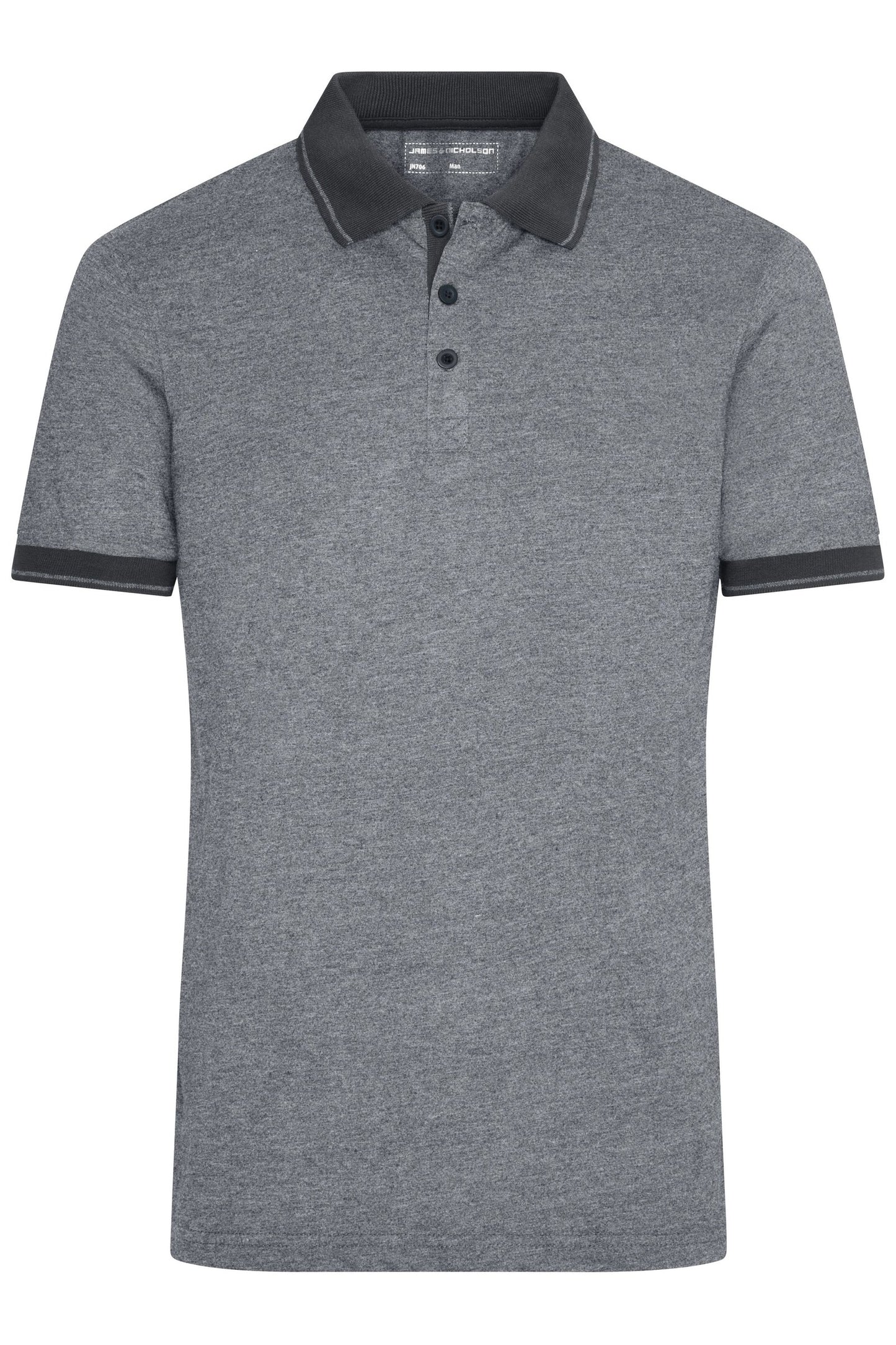 Polo Mesclado Masculino com Detalhes Modernos