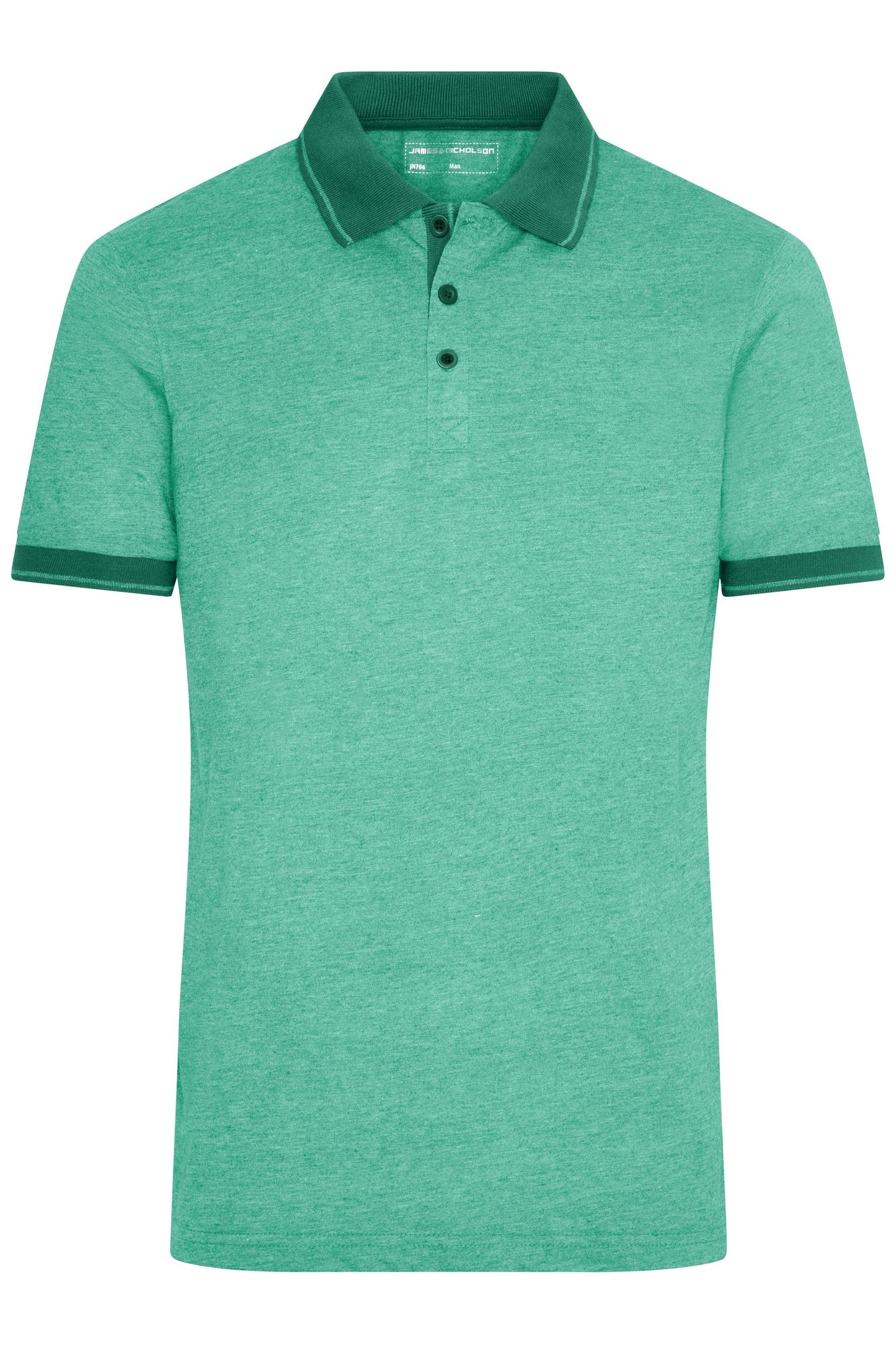 Polo Mesclado Masculino com Detalhes Modernos