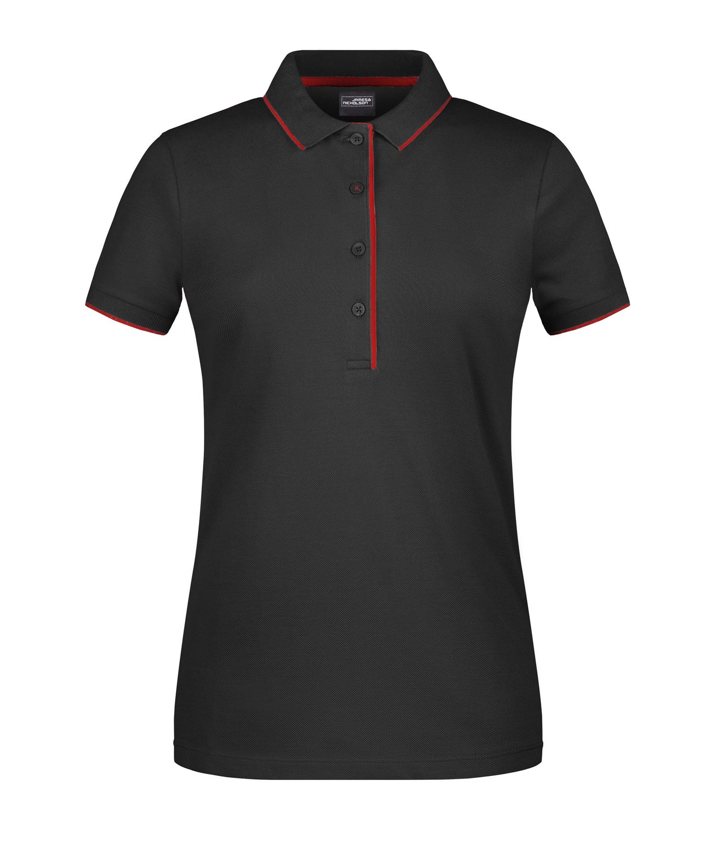 Polo Senhora com Risca Contrastante - Estilo Clássico