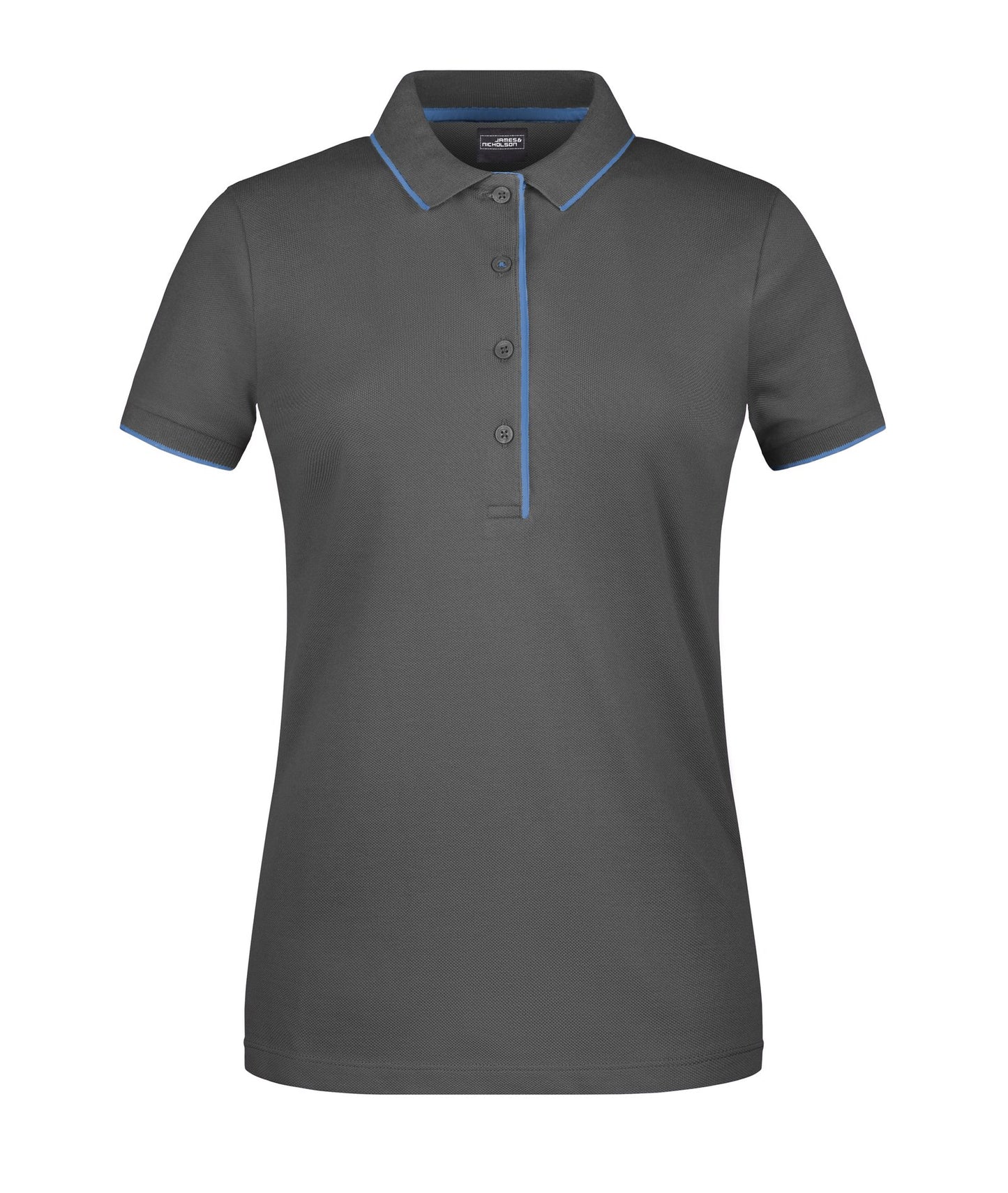 Polo Senhora com Risca Contrastante - Estilo Clássico