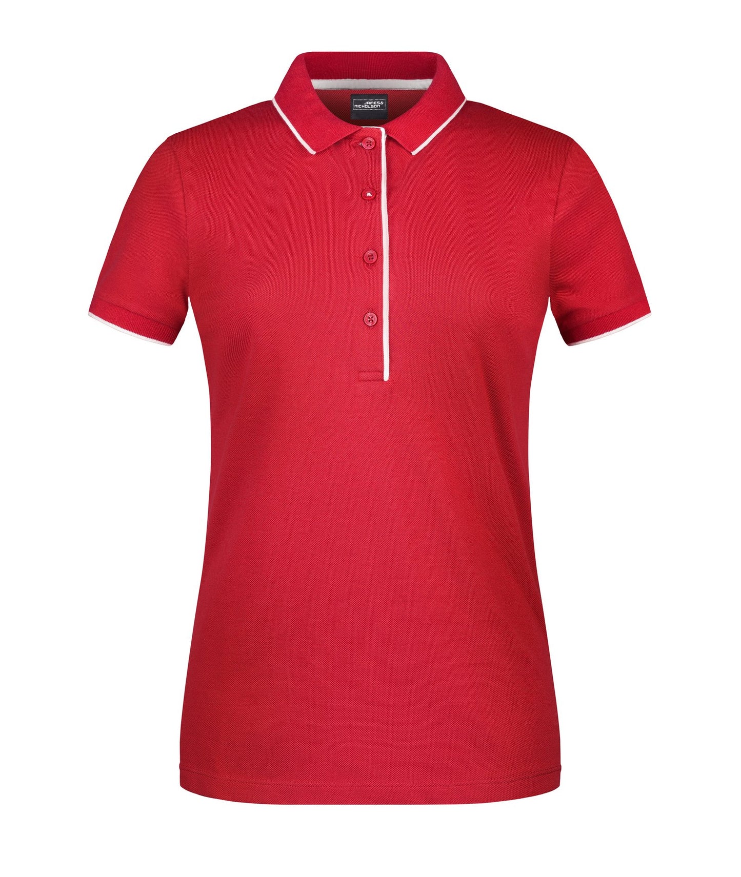 Polo Senhora com Risca Contrastante - Estilo Clássico