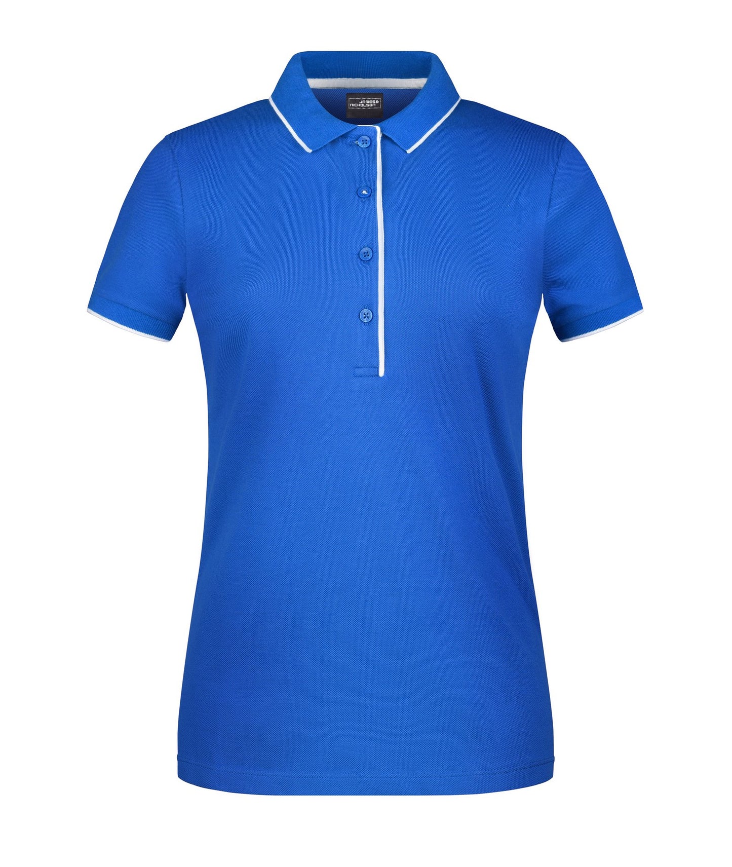 Polo Senhora com Risca Contrastante - Estilo Clássico