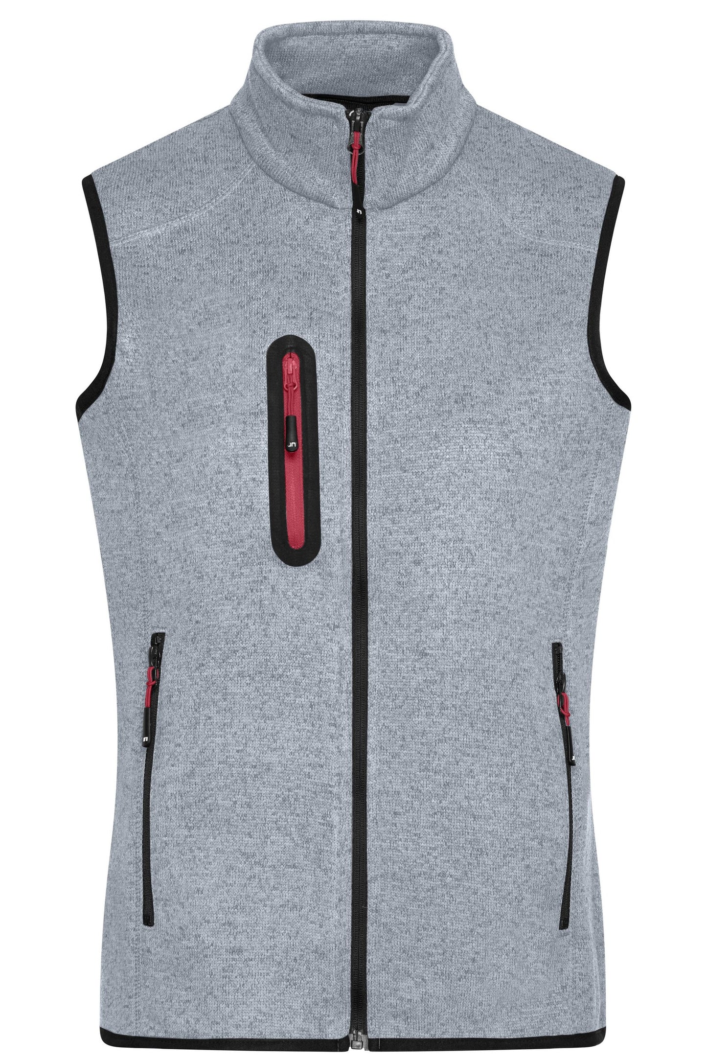 Colete de Pêlo Cardado Masculino com Gola Alta