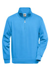 Sweatshirt Workwear com Meio Zíper e Gola Alta