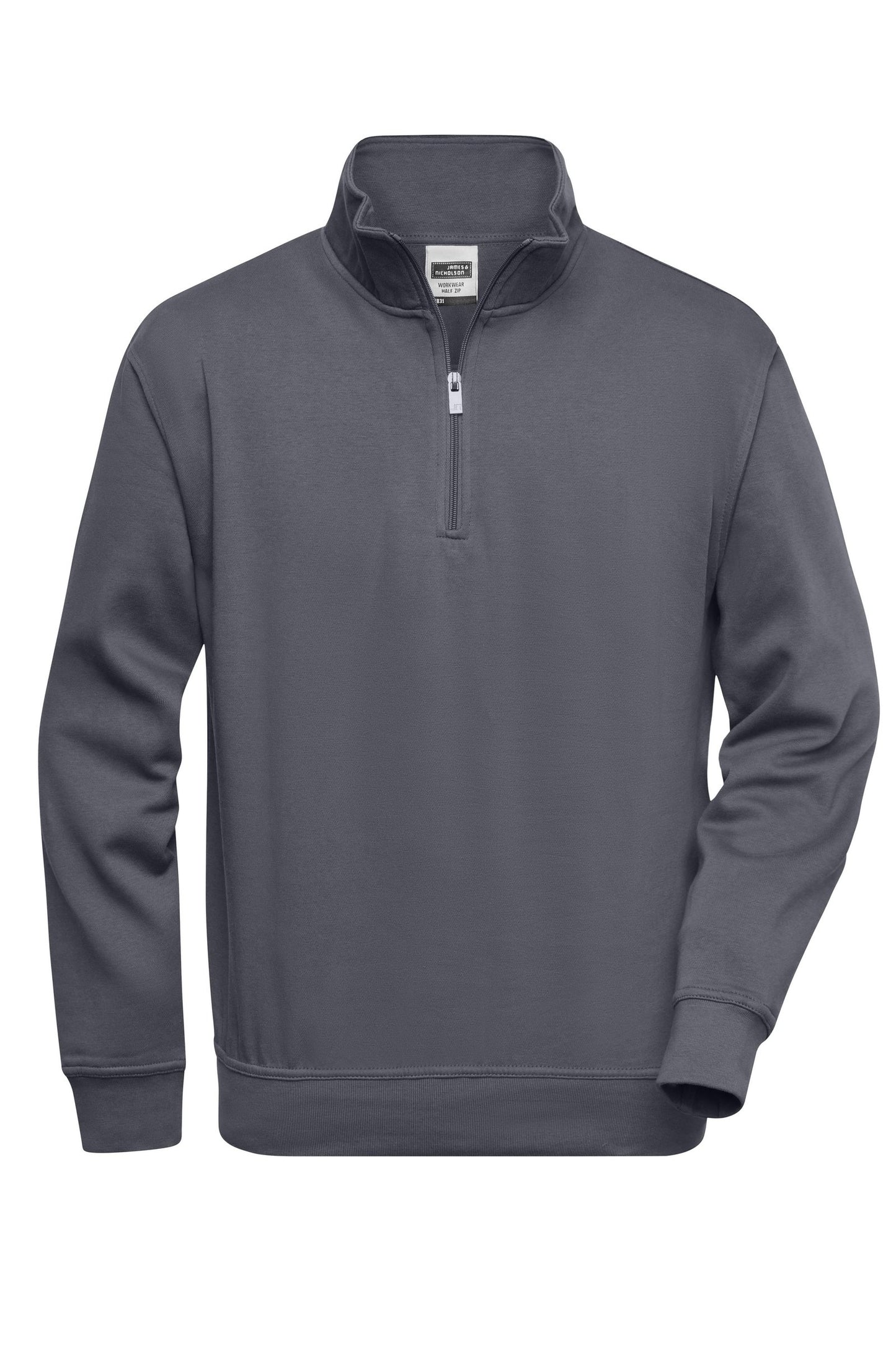Sweatshirt Workwear com Meio Zíper e Gola Alta