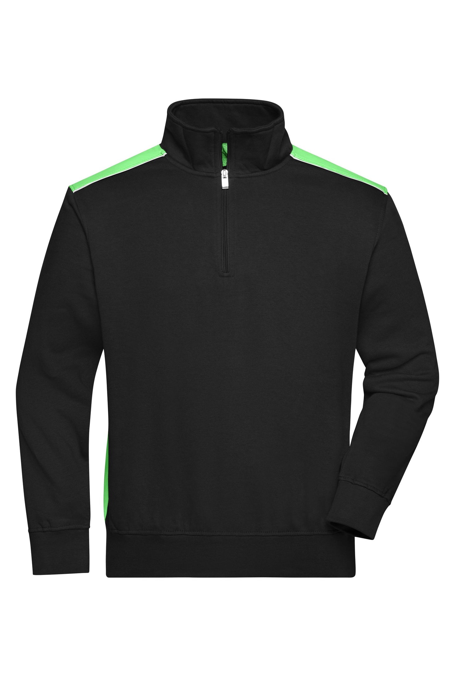 Sweatshirt Workwear com Meio Zíper e Detalhes Contrastantes