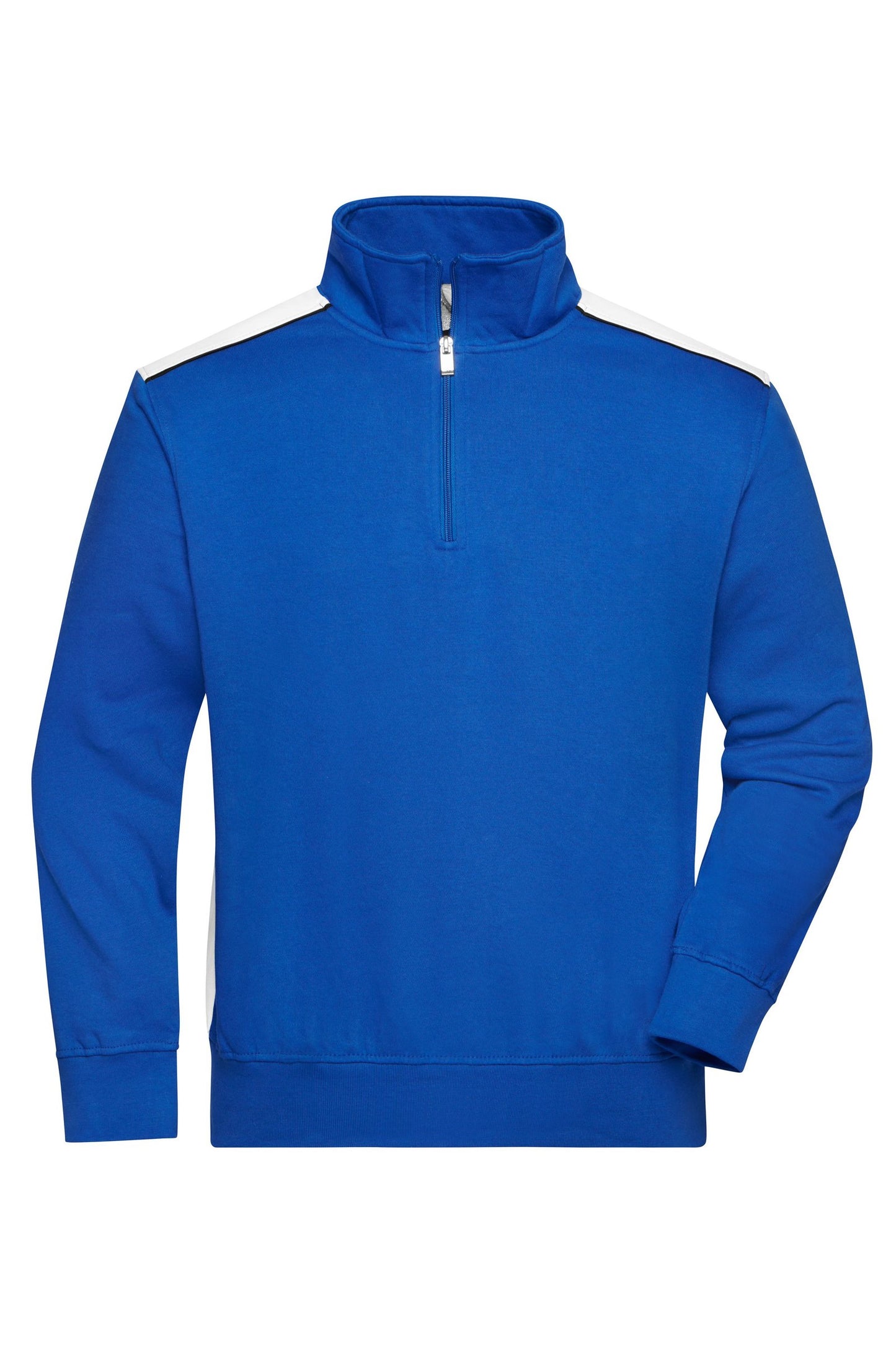 Sweatshirt Workwear com Meio Zíper e Detalhes Contrastantes