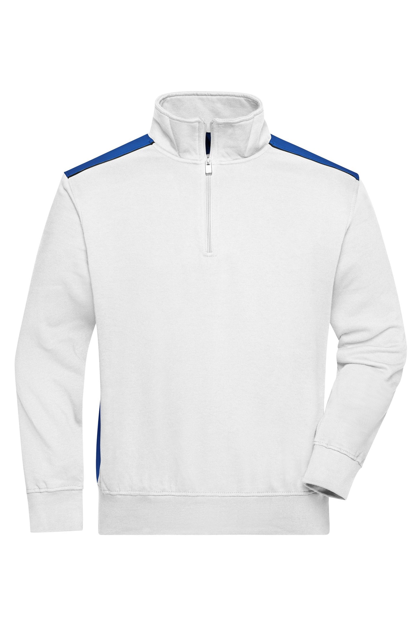 Sweatshirt Workwear com Meio Zíper e Detalhes Contrastantes