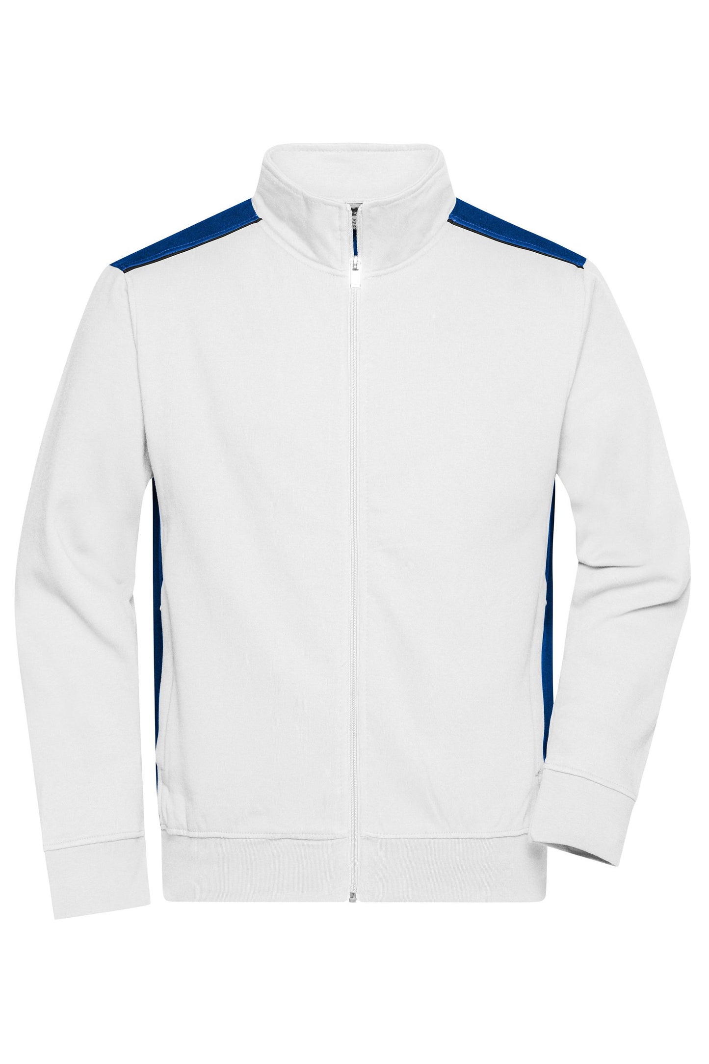 Sweat Jacket Workwear com Gola Alta e Detalhes Contrastantes