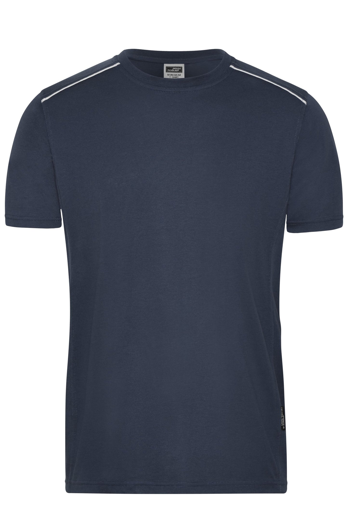 T-shirt Trabalho Homem SOLID com Piping Contrastante