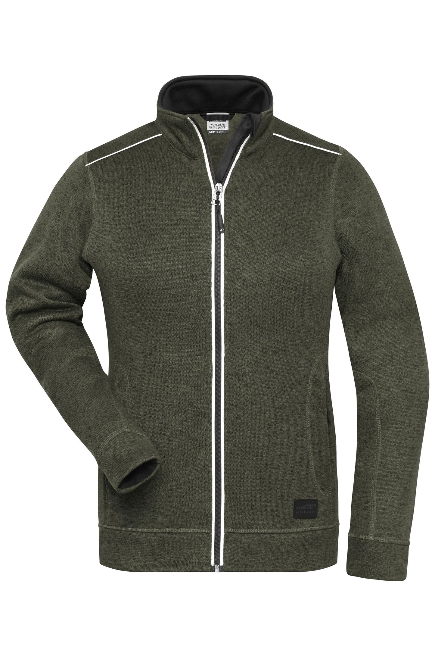Casaco Fleece Tricotado Feminino para Trabalho SOLID