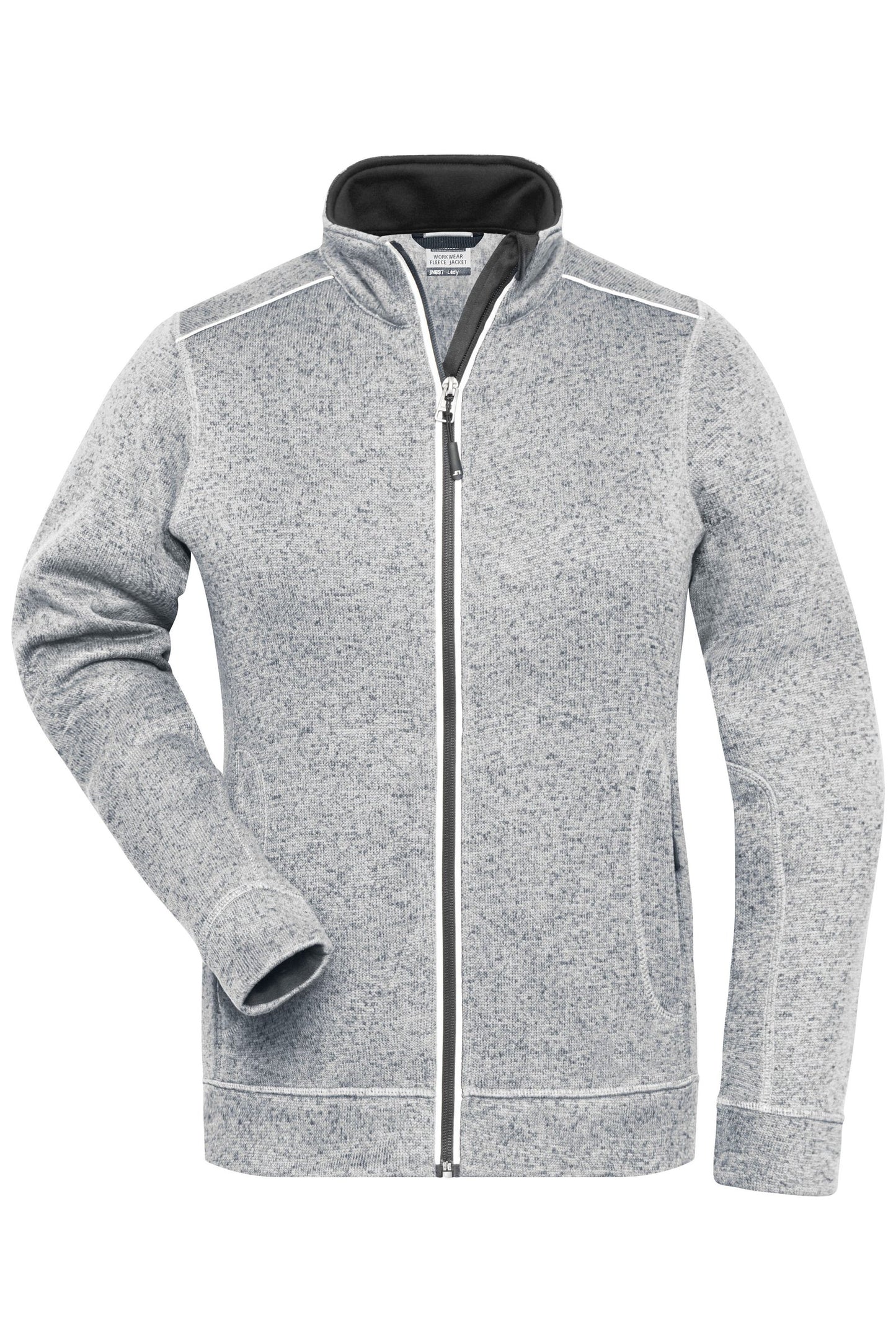 Casaco Fleece Tricotado Feminino para Trabalho SOLID
