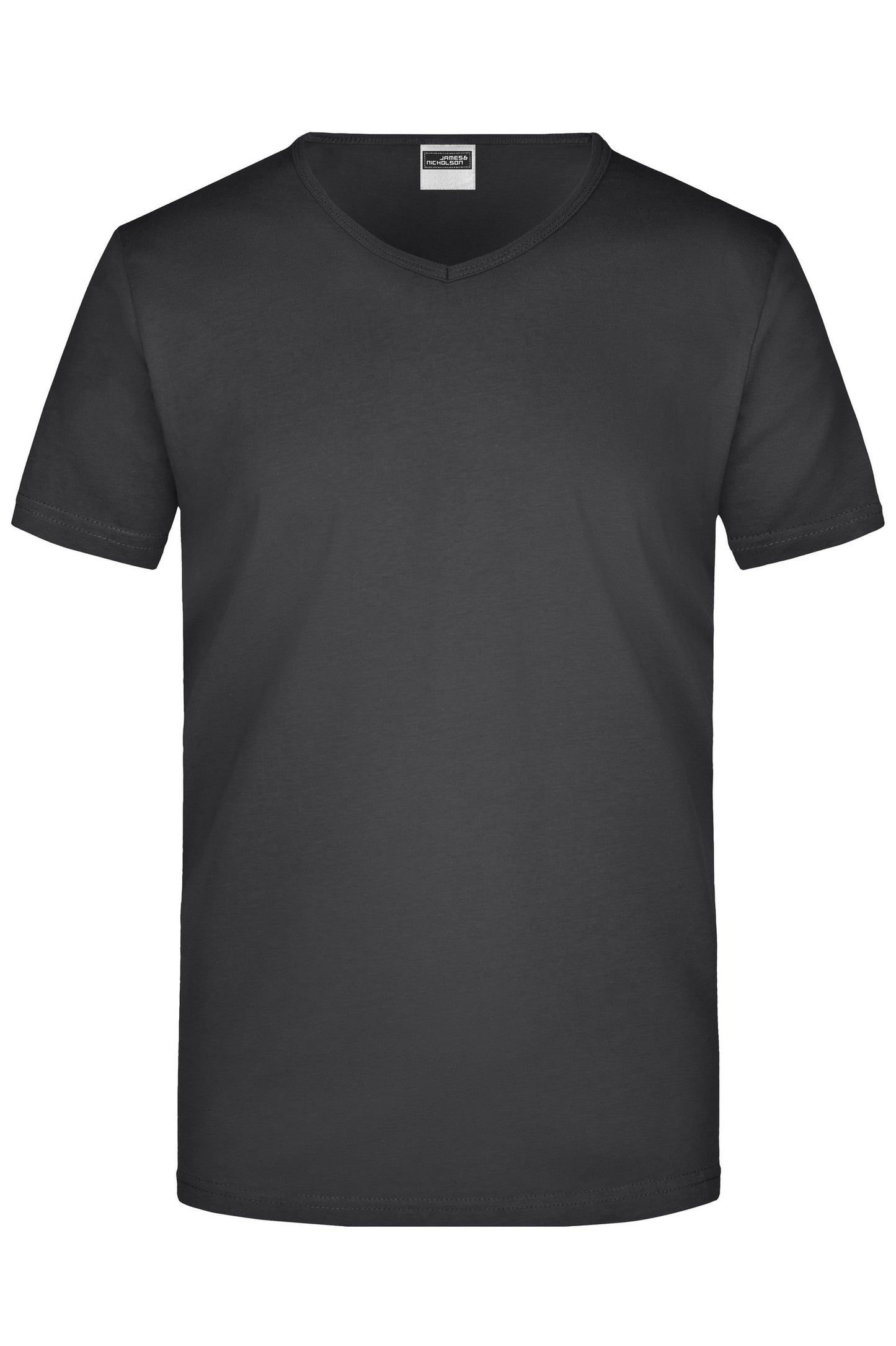 T-shirt Slim Fit com Decote em V para Homem