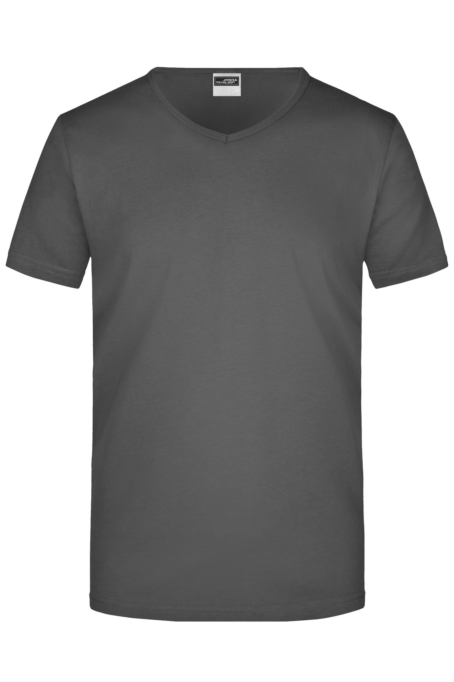 T-shirt Slim Fit com Decote em V para Homem