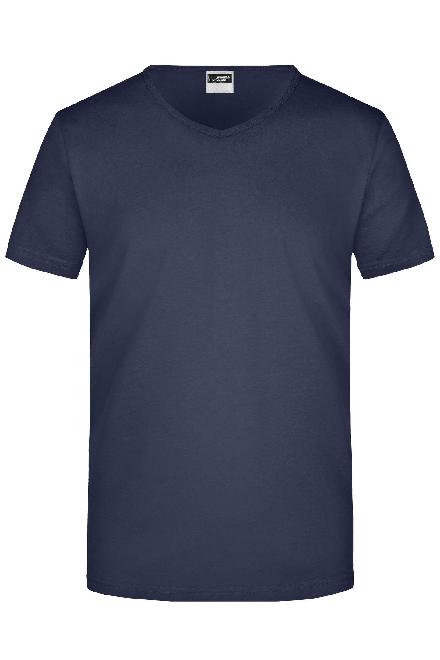 T-shirt Slim Fit com Decote em V para Homem
