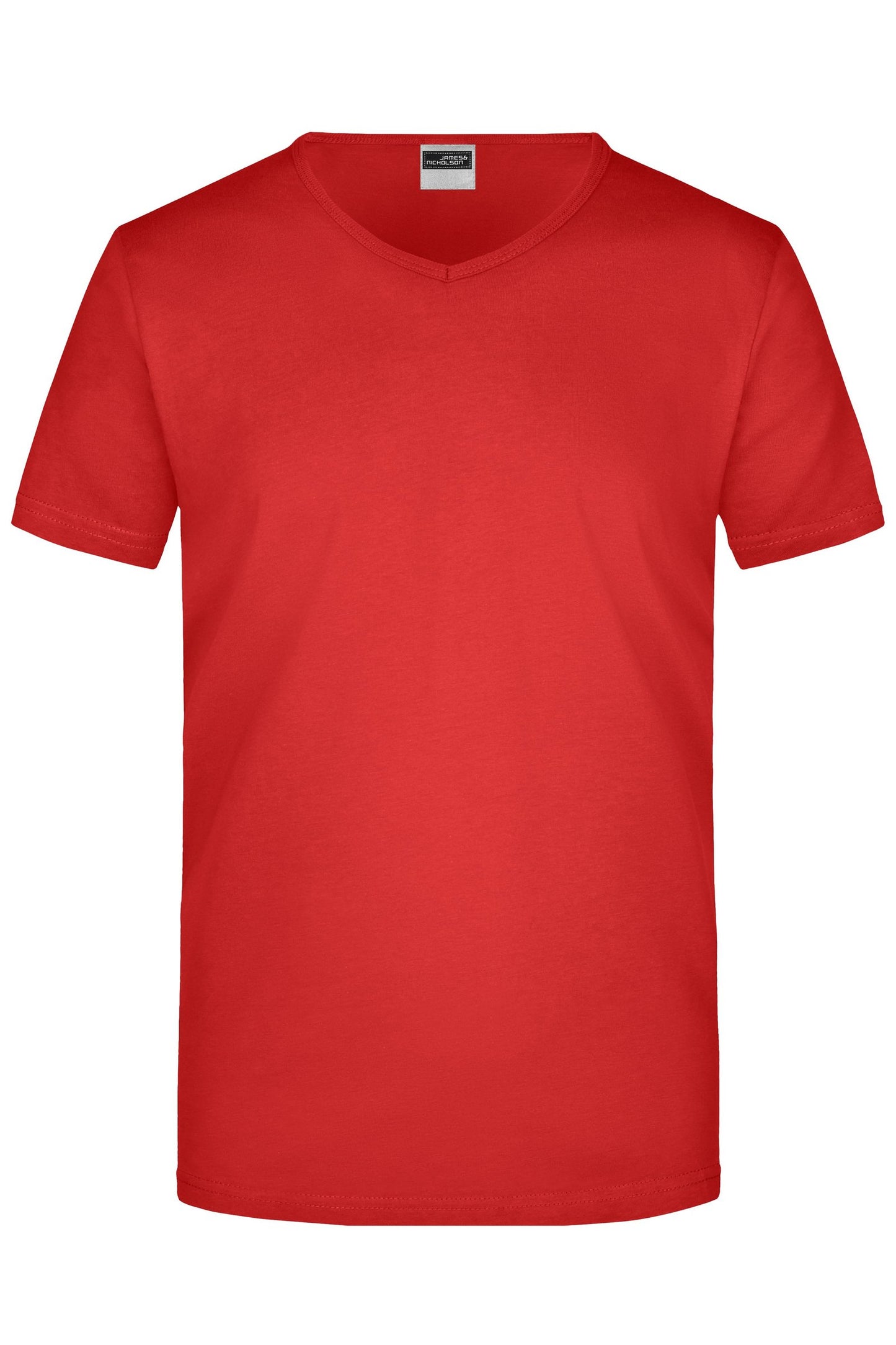 T-shirt Slim Fit com Decote em V para Homem