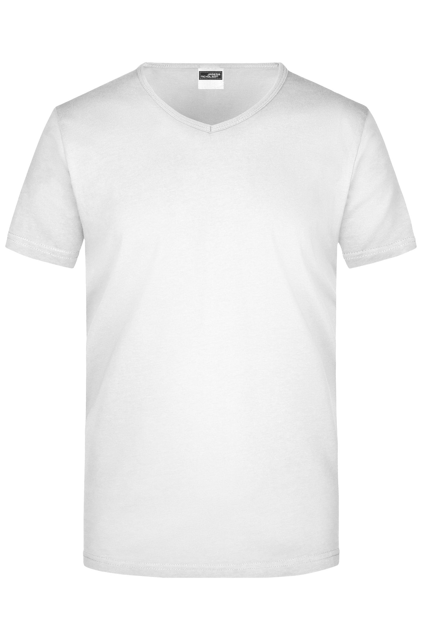 T-shirt Slim Fit com Decote em V para Homem