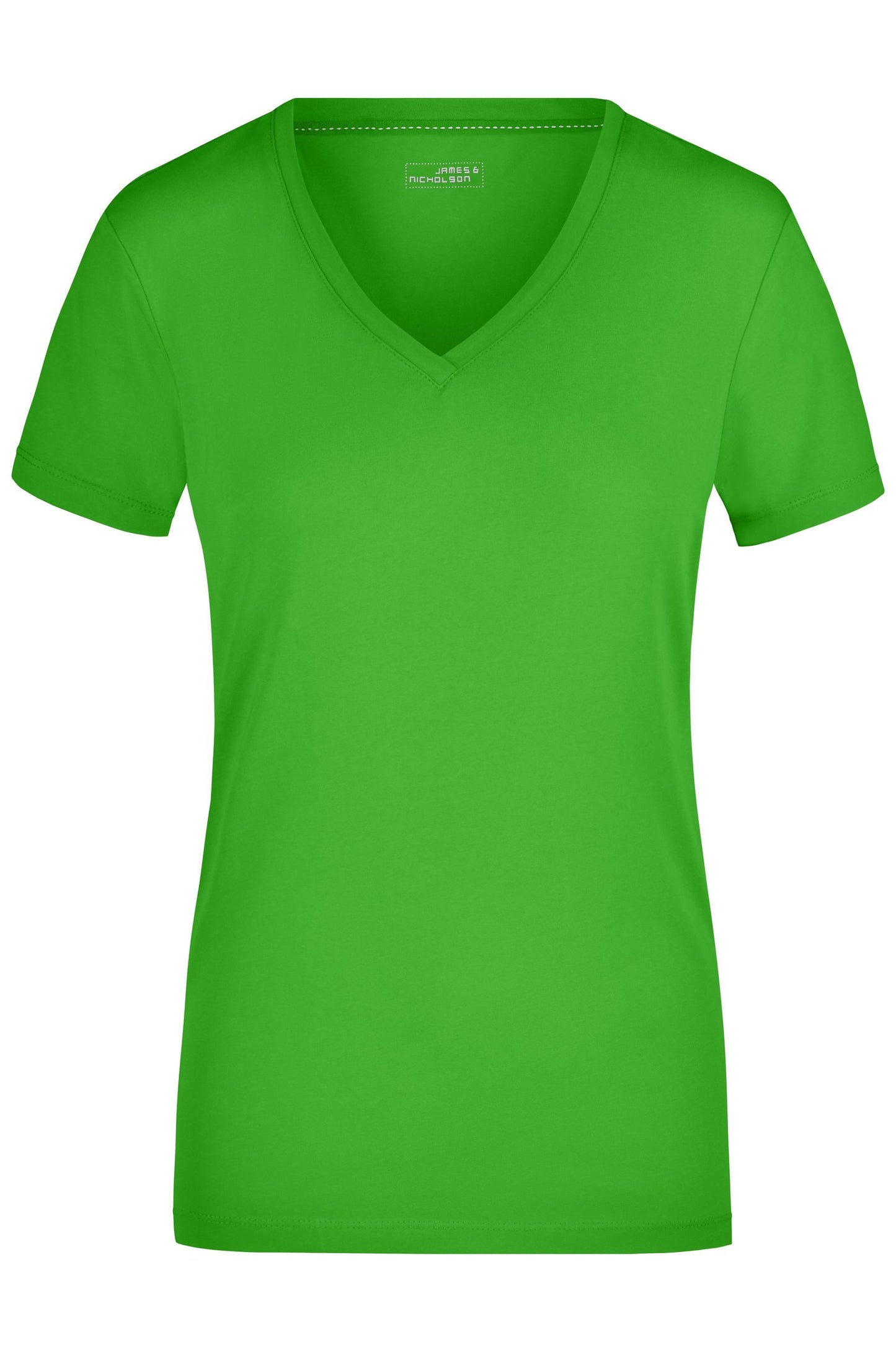 T-shirt Senhora Elástica com Decote em V