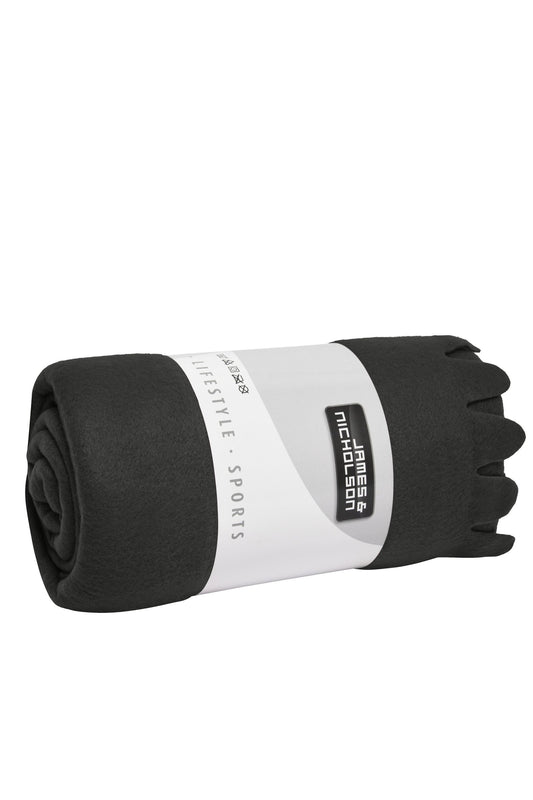 Manta Polar com Franjas Arredondadas Personalizável