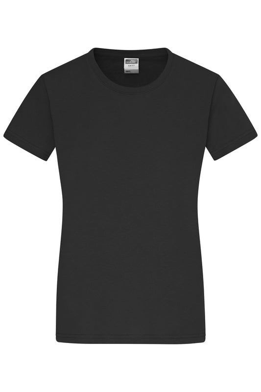 T-shirt Slim Fit Feminina com Decote Redondo
