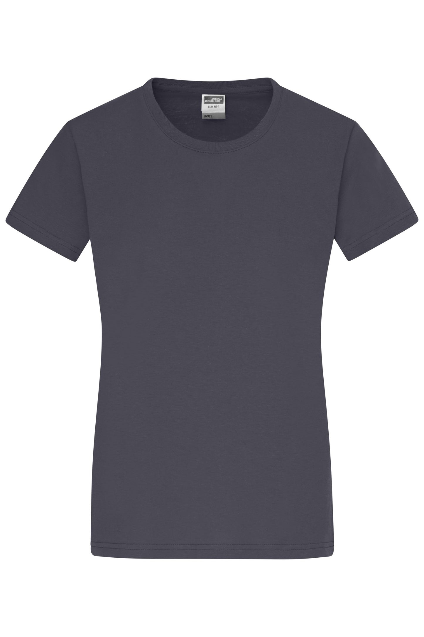 T-shirt Slim Fit Feminina com Decote Redondo