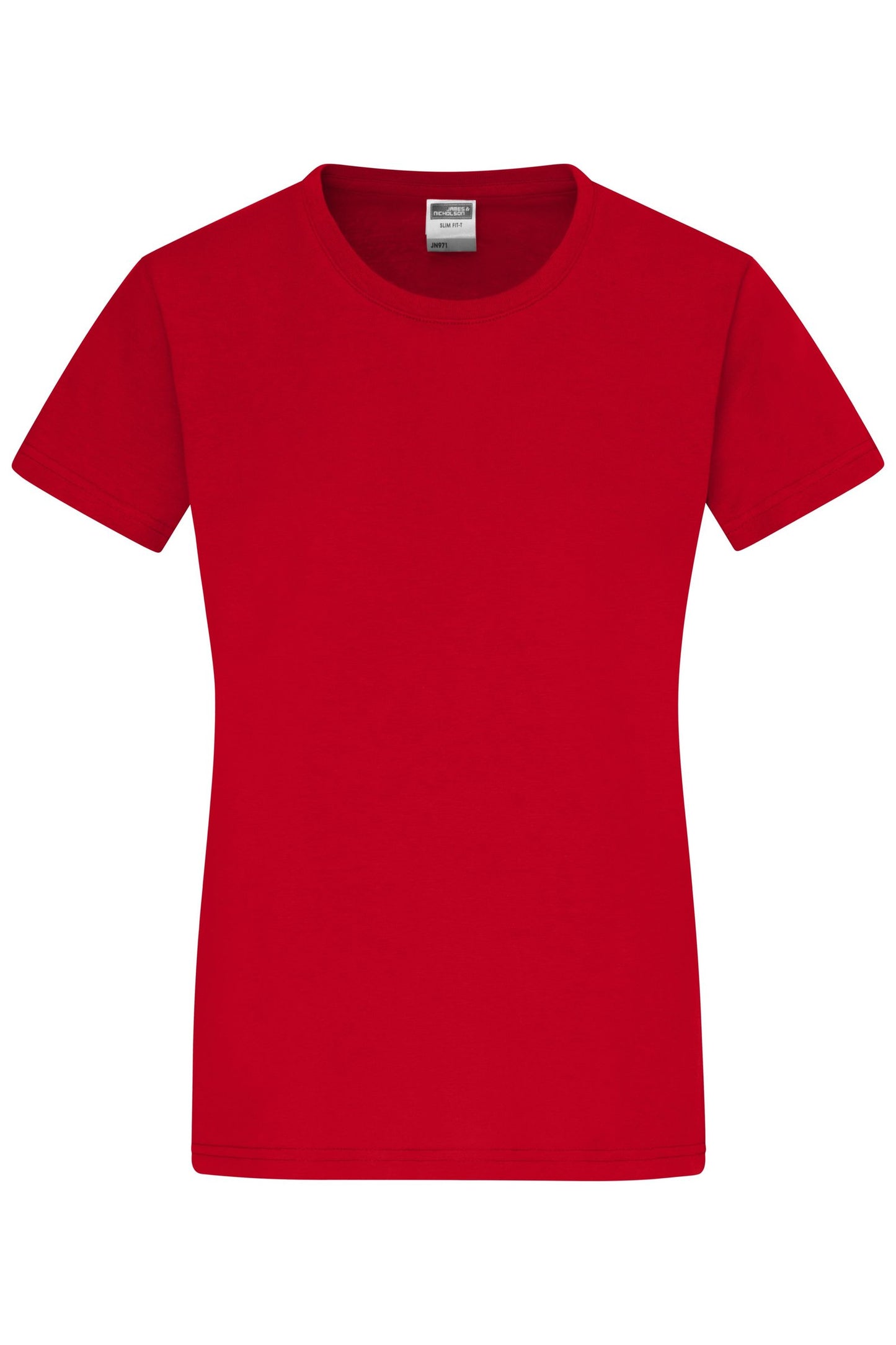 T-shirt Slim Fit Feminina com Decote Redondo