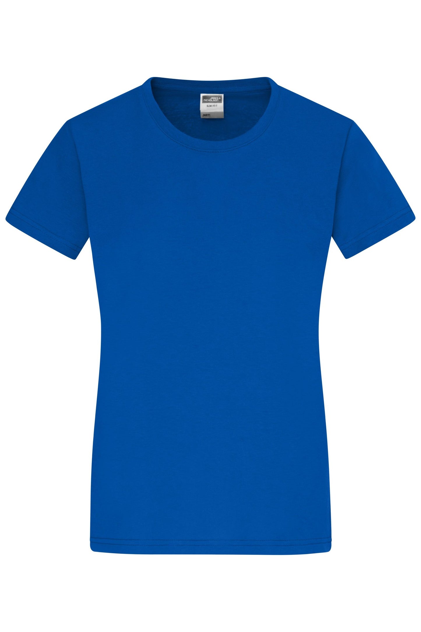 T-shirt Slim Fit Feminina com Decote Redondo