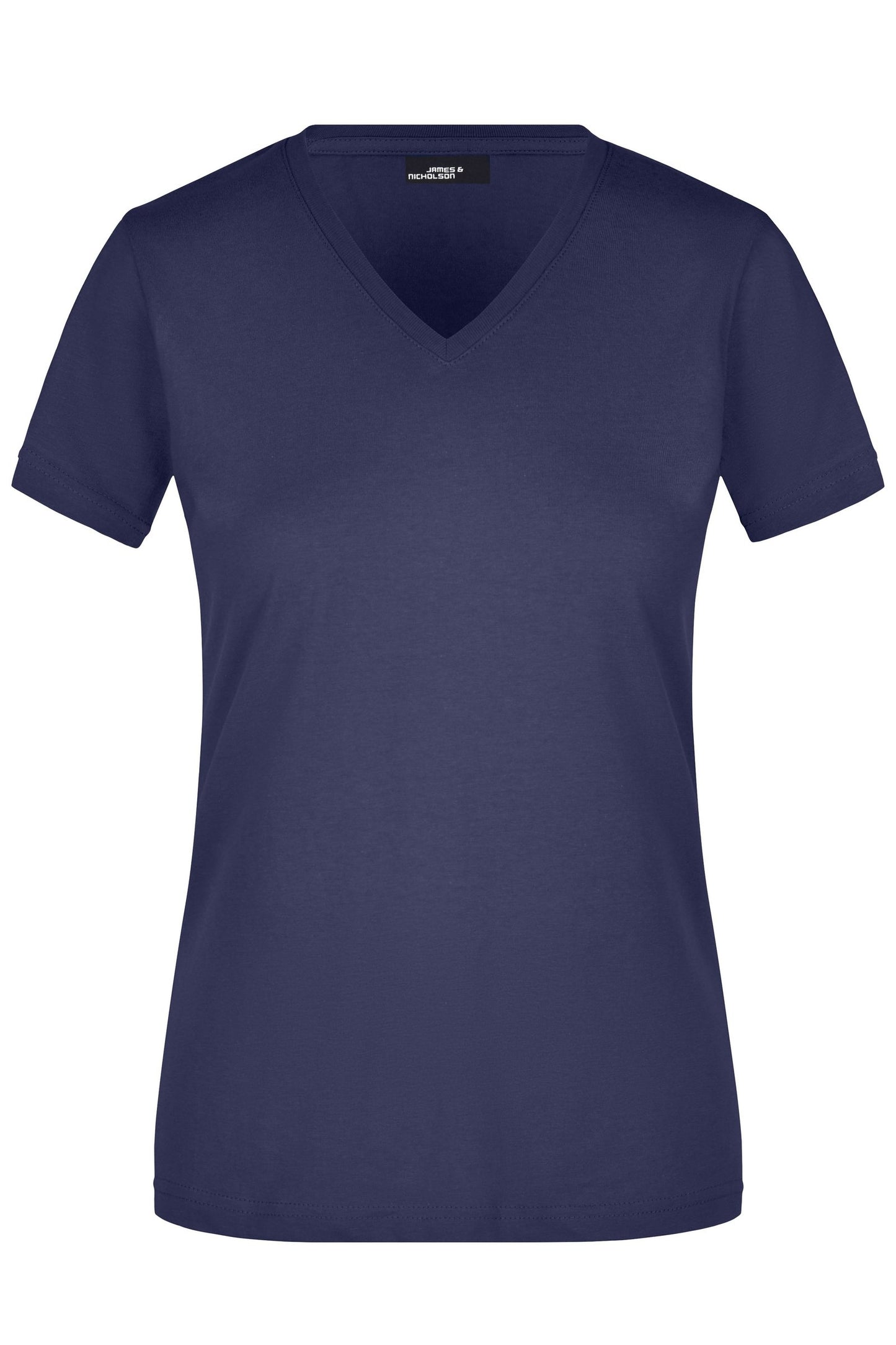 T-shirt Slim Fit Senhora com Decote em V