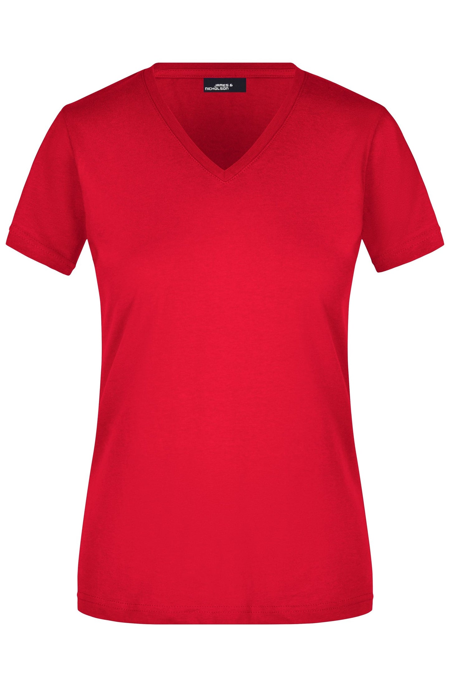 T-shirt Slim Fit Senhora com Decote em V