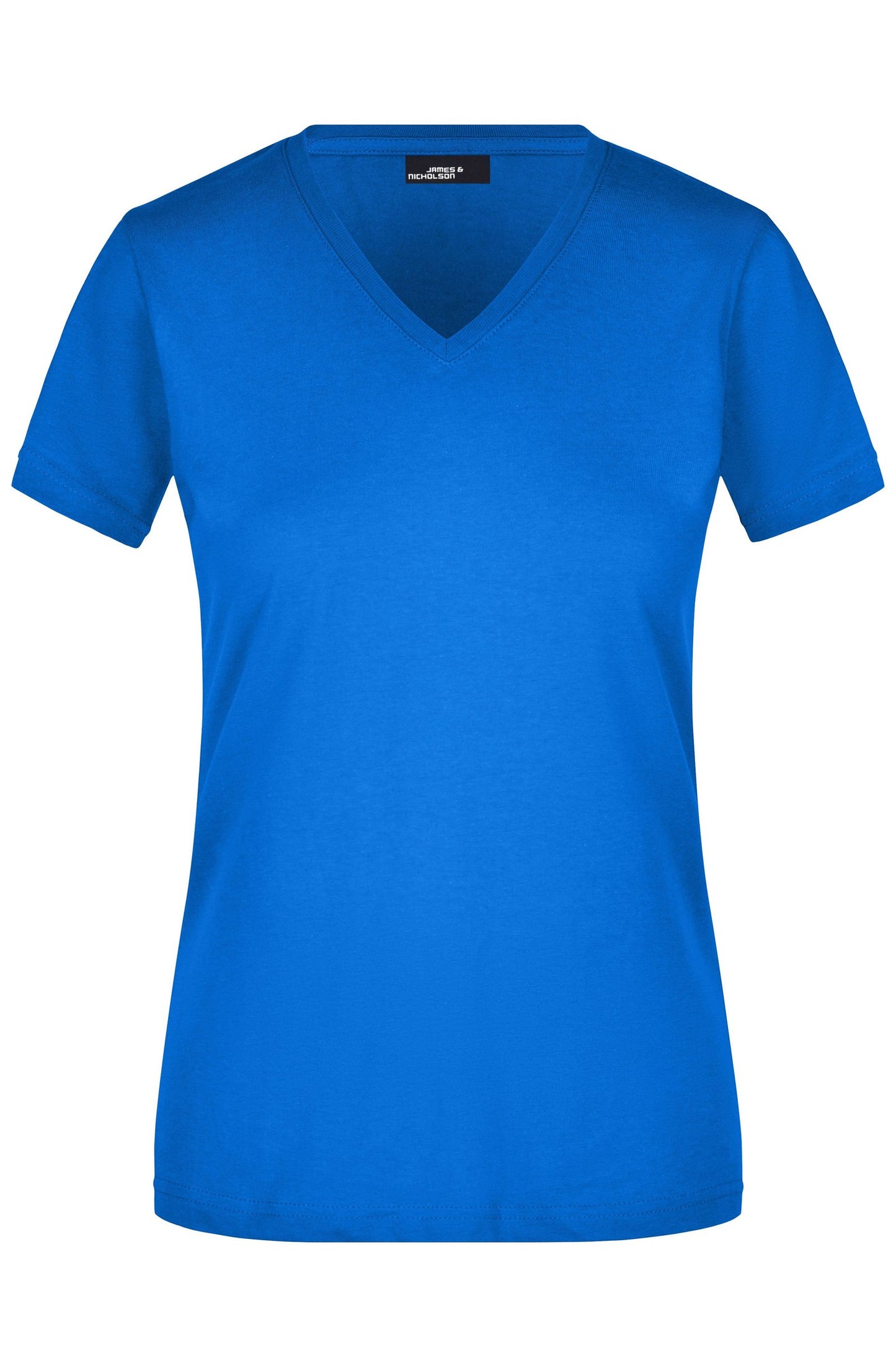 T-shirt Slim Fit Senhora com Decote em V