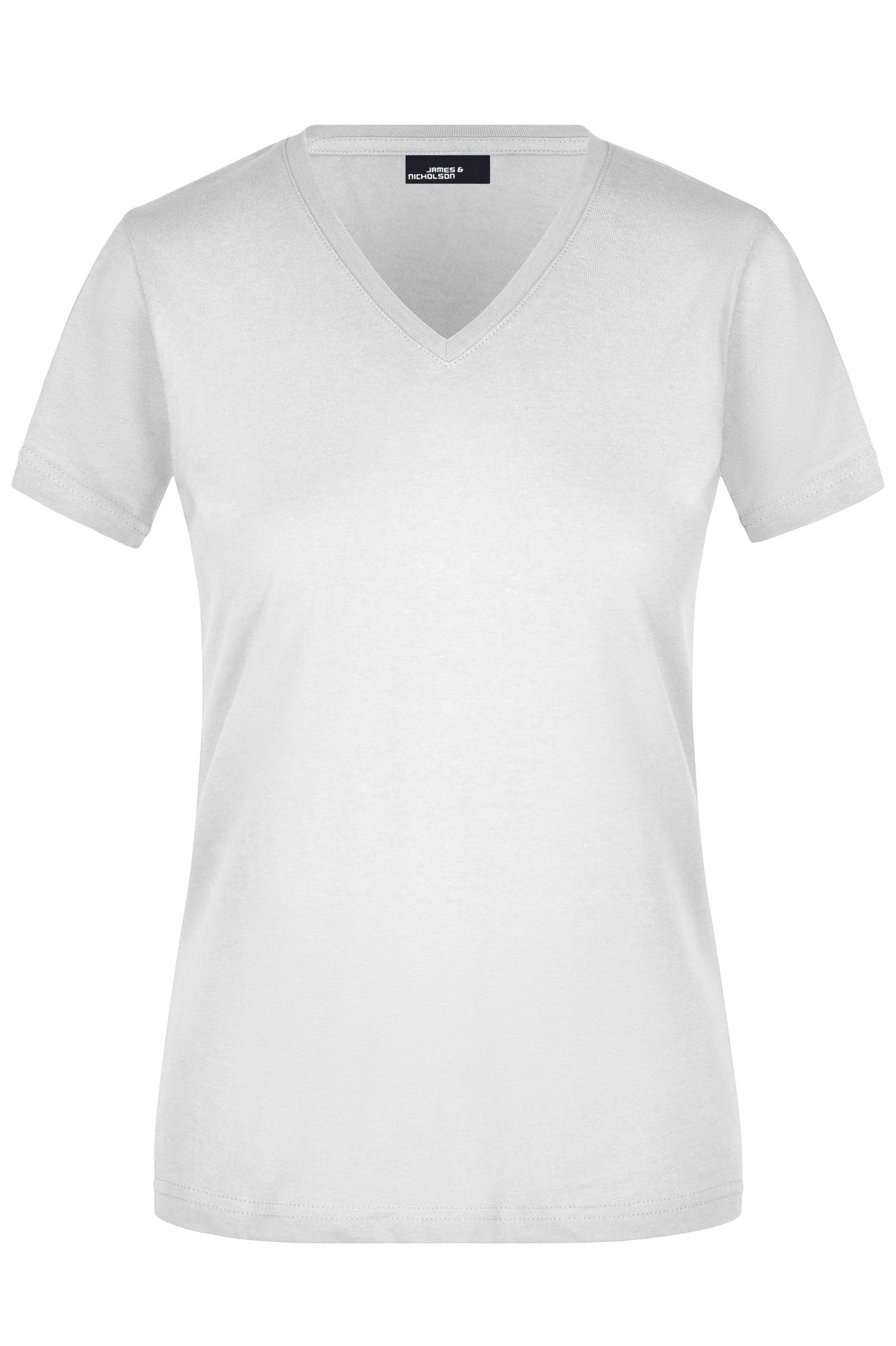 T-shirt Slim Fit Senhora com Decote em V