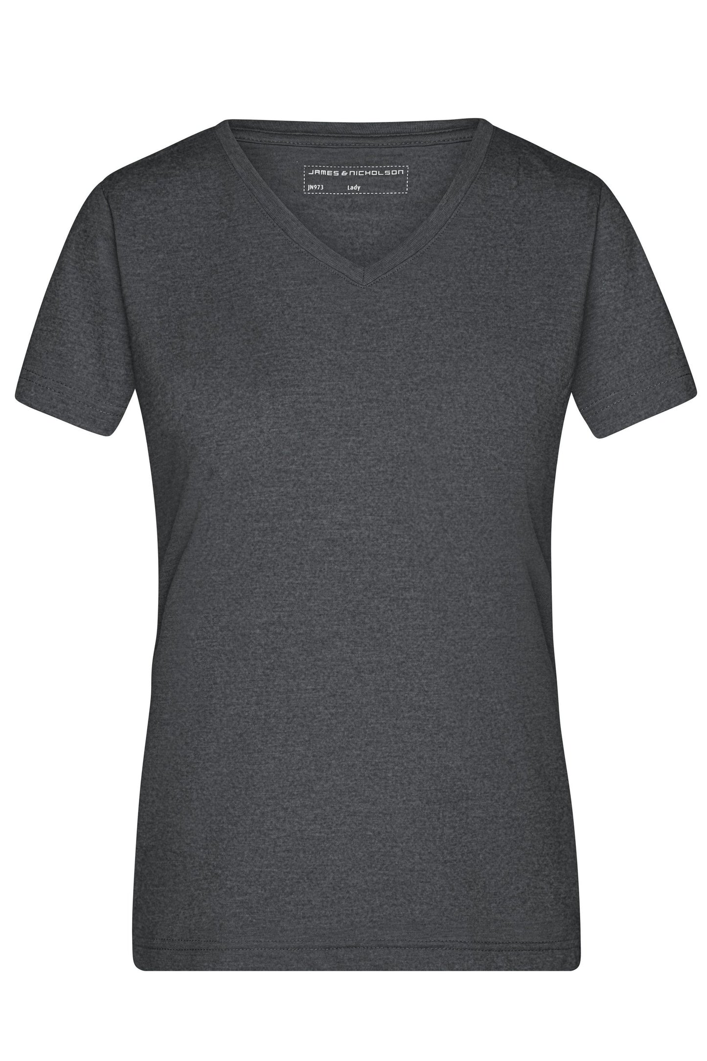 T-shirt Senhora com Decote em V Heather