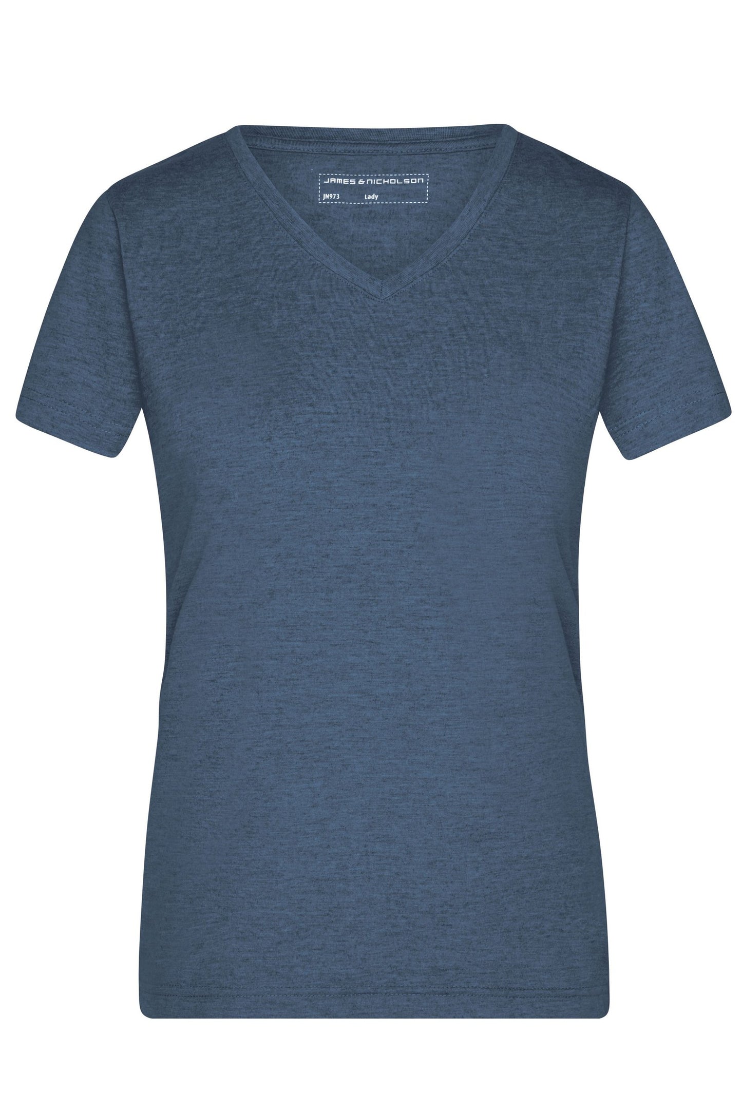 T-shirt Senhora com Decote em V Heather