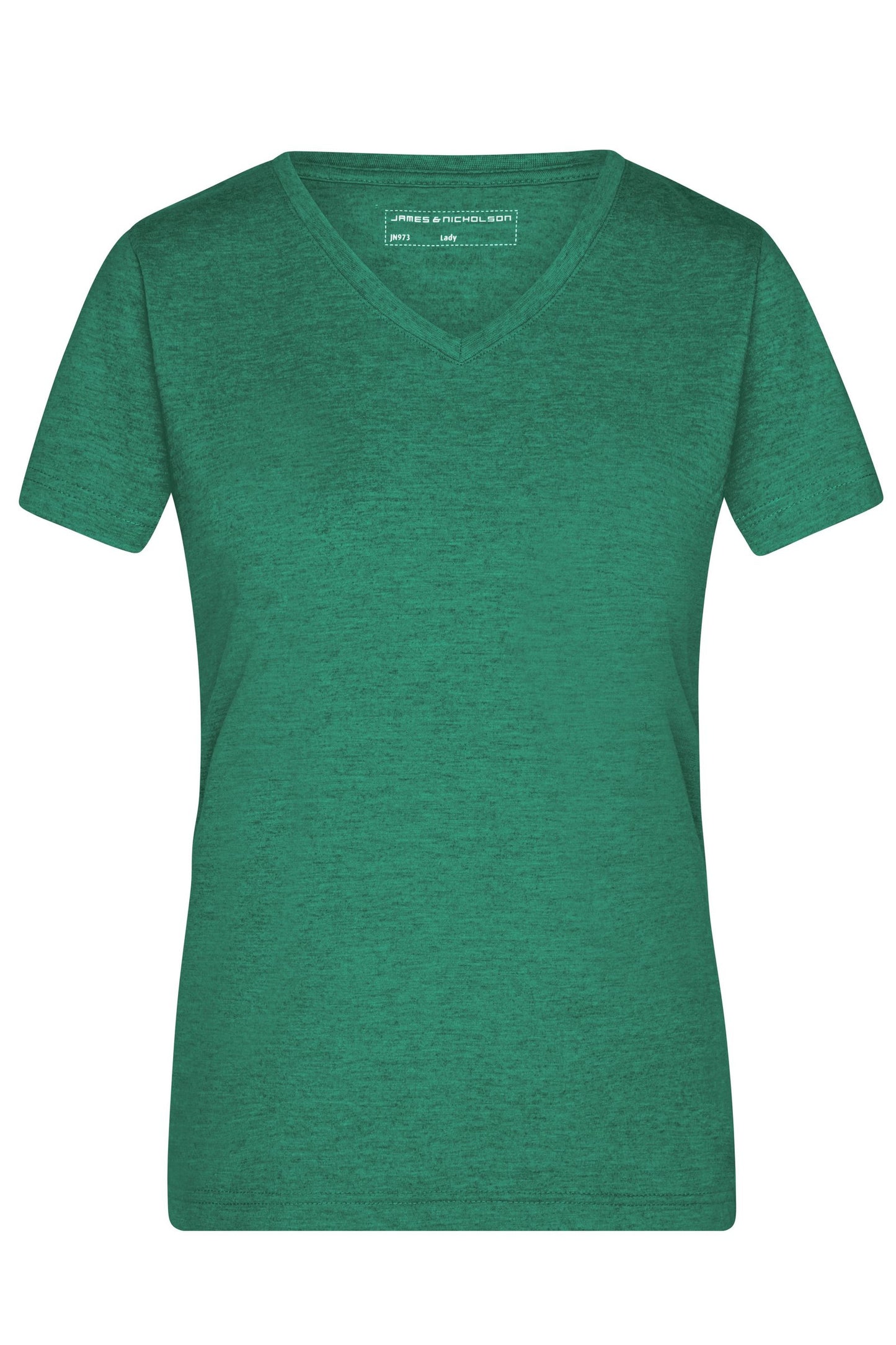 T-shirt Senhora com Decote em V Heather