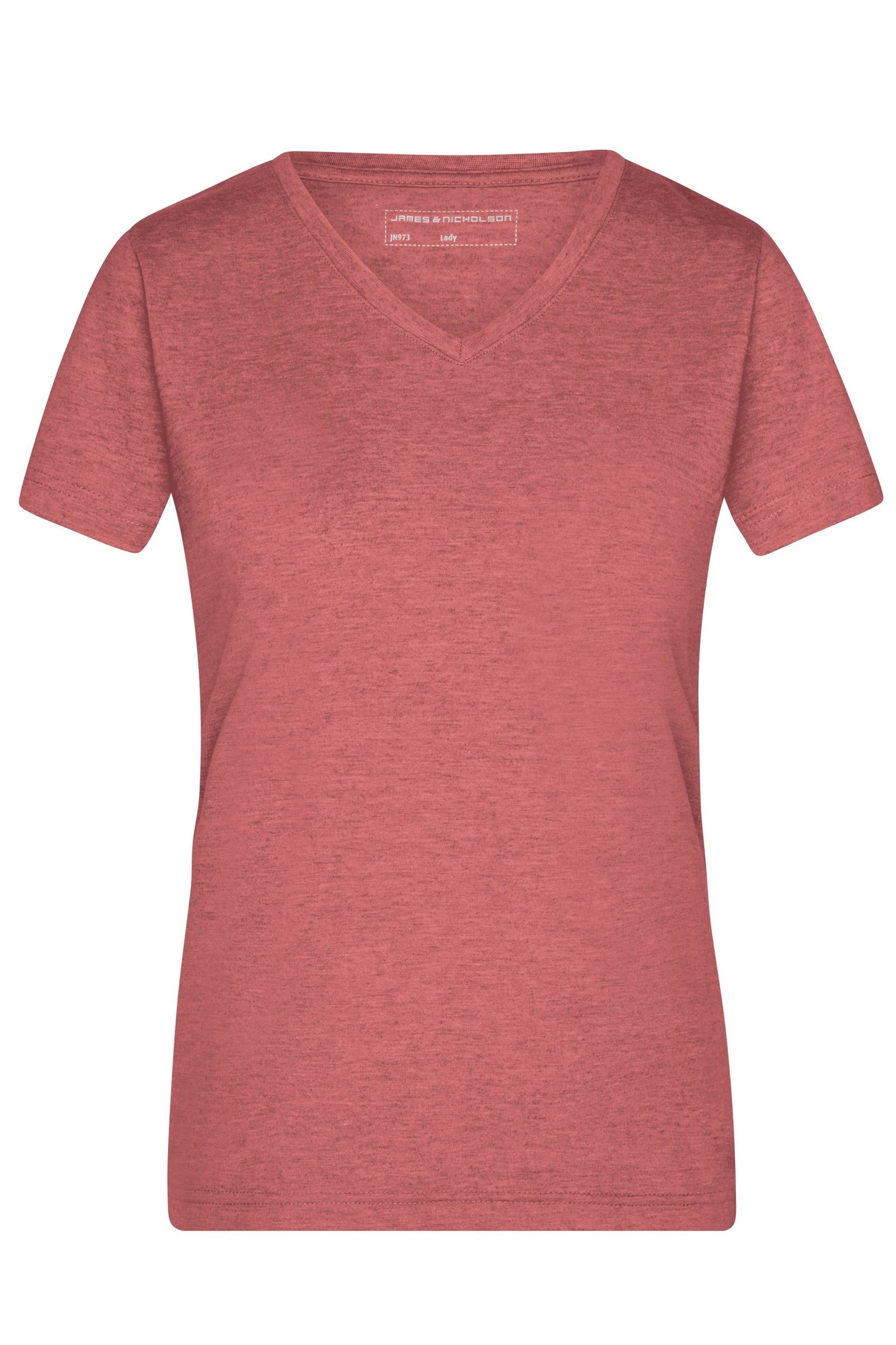 T-shirt Senhora com Decote em V Heather