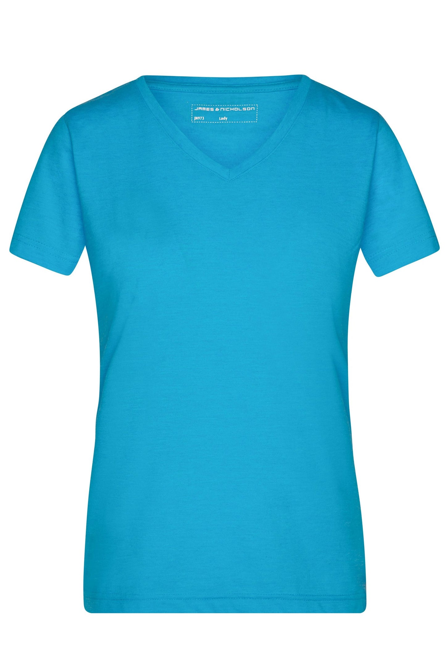 T-shirt Senhora com Decote em V Heather