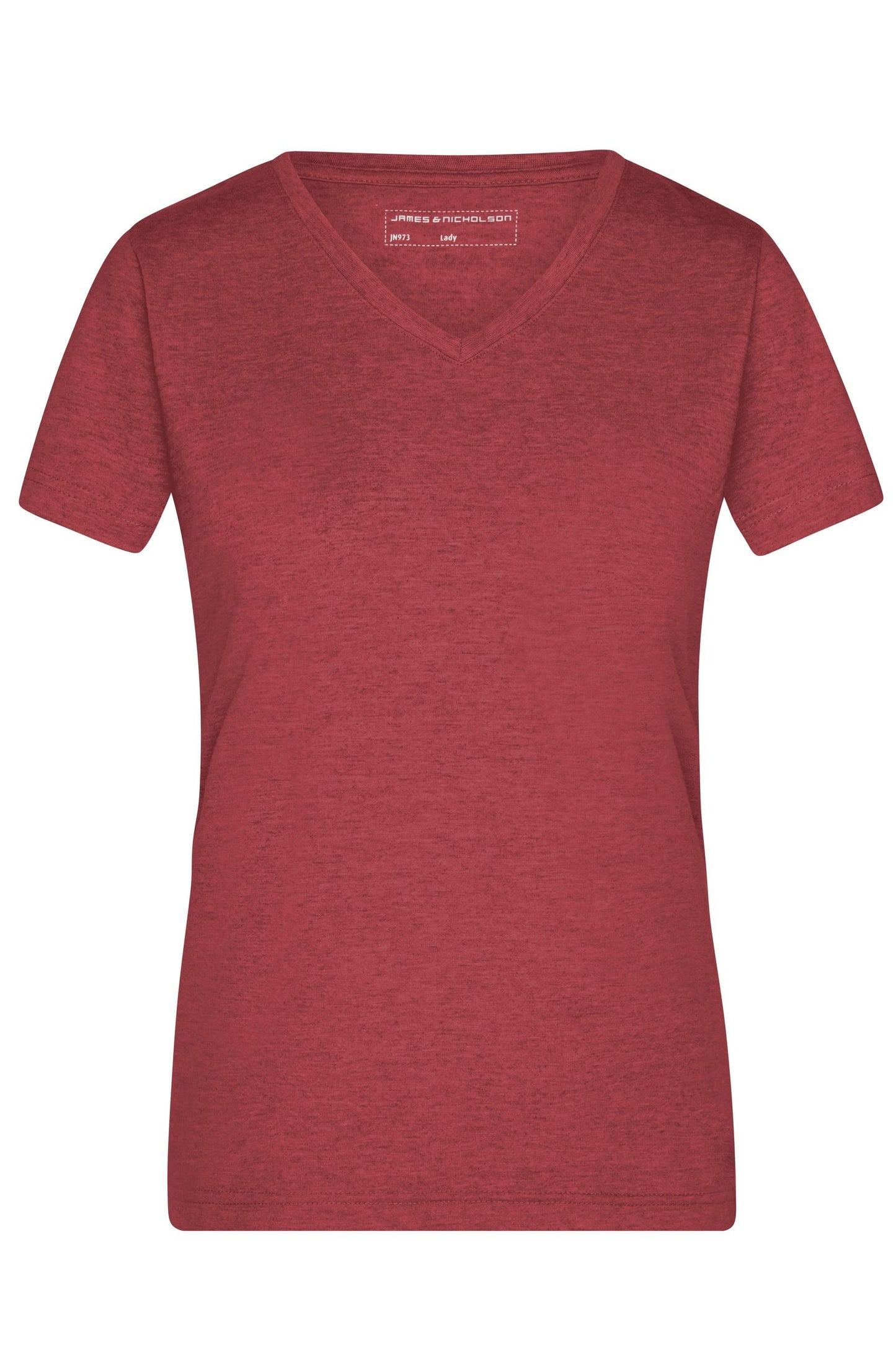 T-shirt Senhora com Decote em V Heather