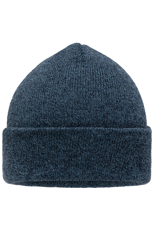 Gorro Melange com Aba Tricotado