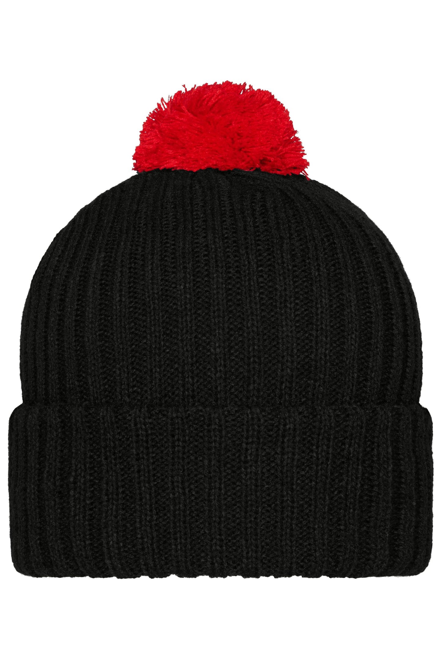 Gorro de Malha com Pompom Colorido