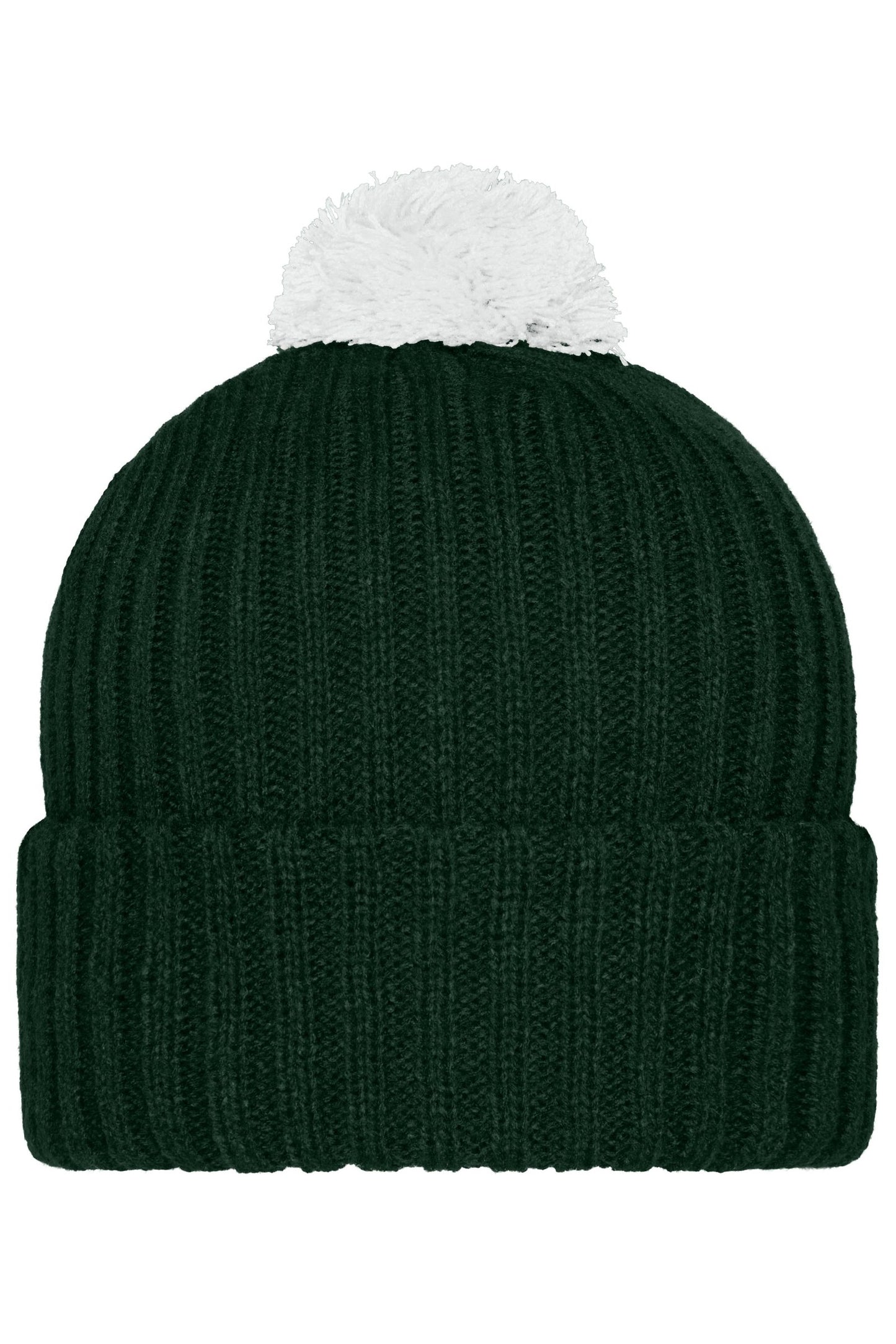 Gorro de Malha com Pompom Colorido