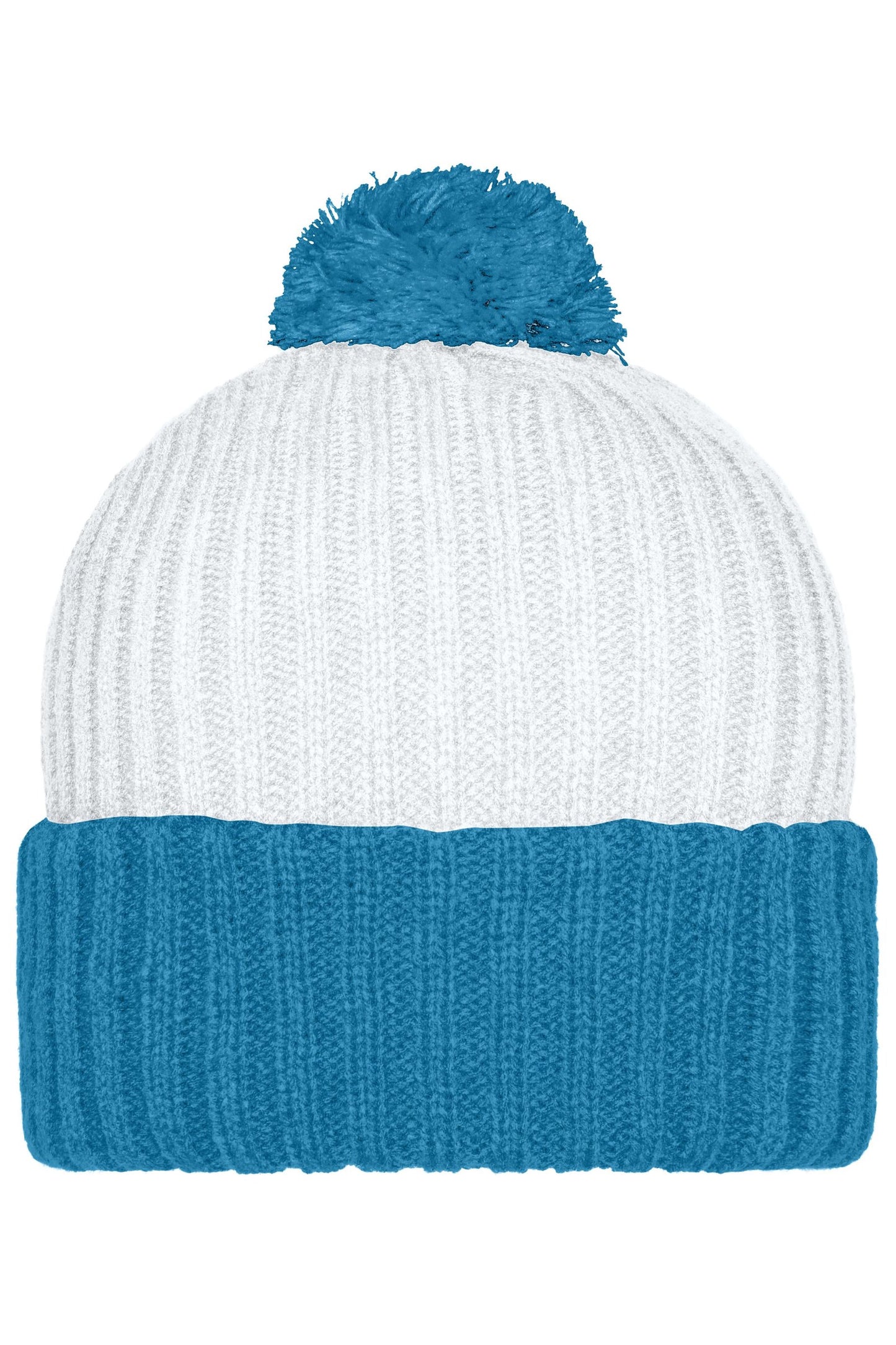 Gorro de Malha com Pompom Colorido