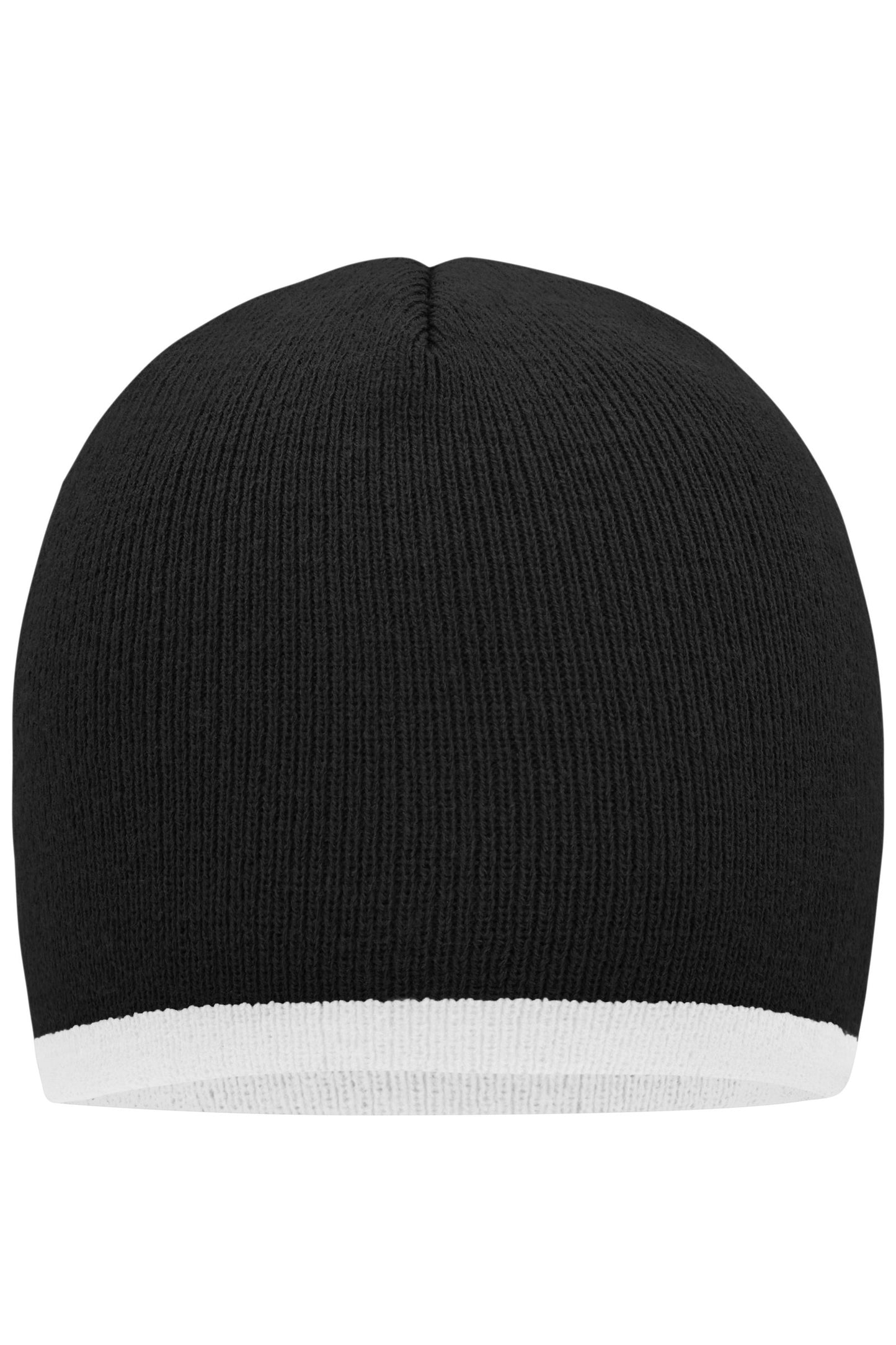 Gorro Ajustado com Borda Contrastante